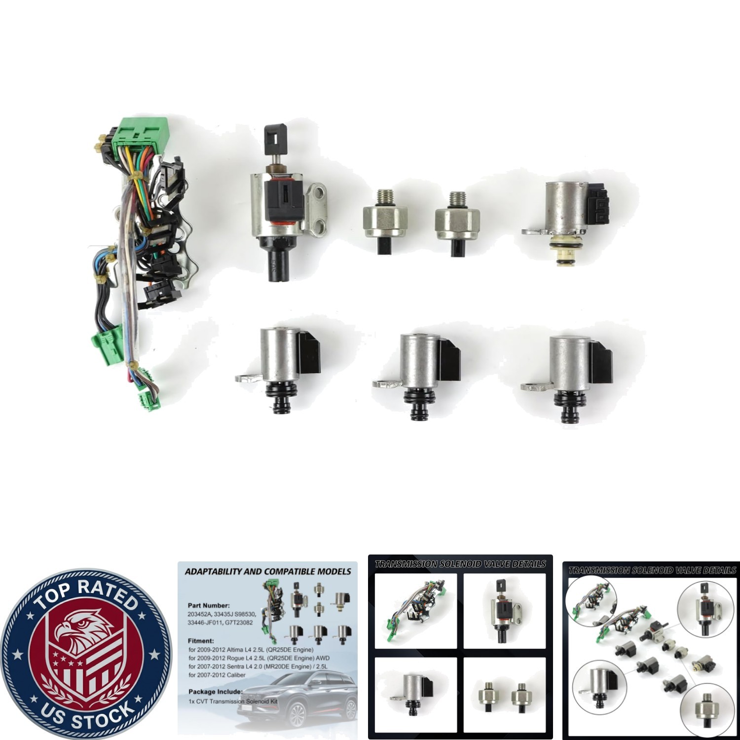 Corrosion-Resistant Transmission Solenoid Kit for Altima/Sentra – OE 33446-JF011
