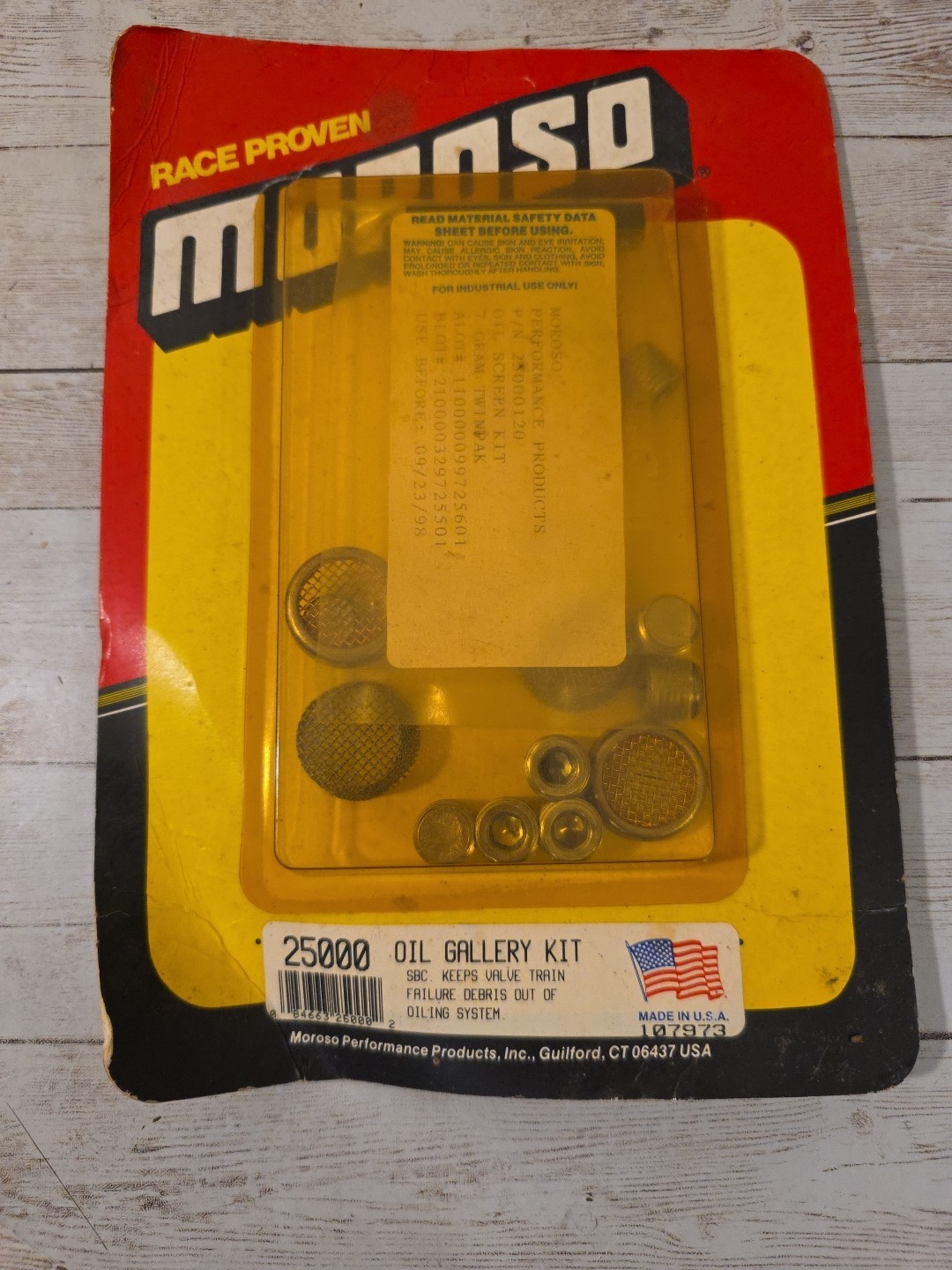 MOROSO 25000 Oil Gallery Kit ~ SBC CHEVY