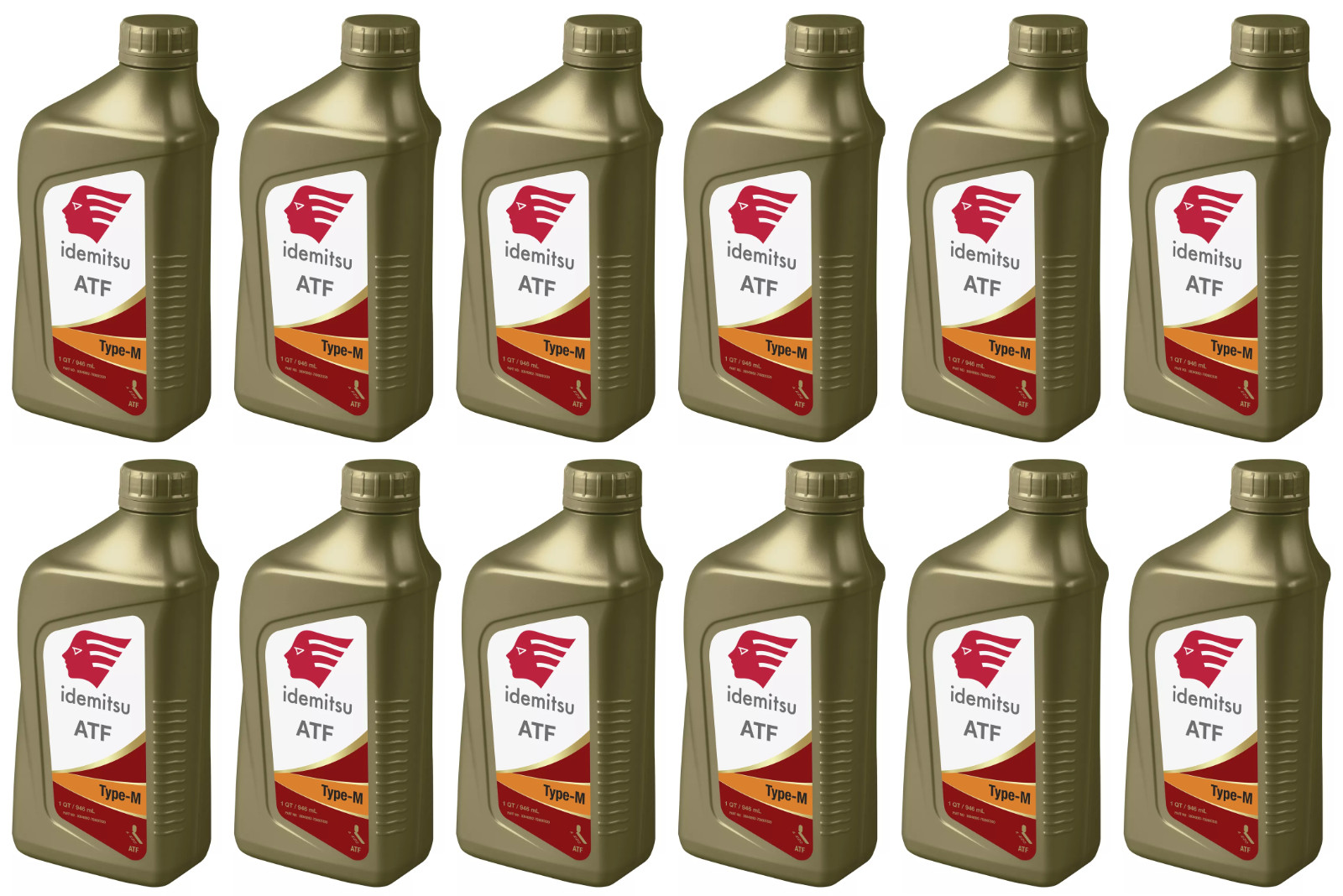 For Mazda 2 3 5 6 CX-7 Set of 12 Quart Auto Trans ATF Type M Oil Fluid Idemitsu