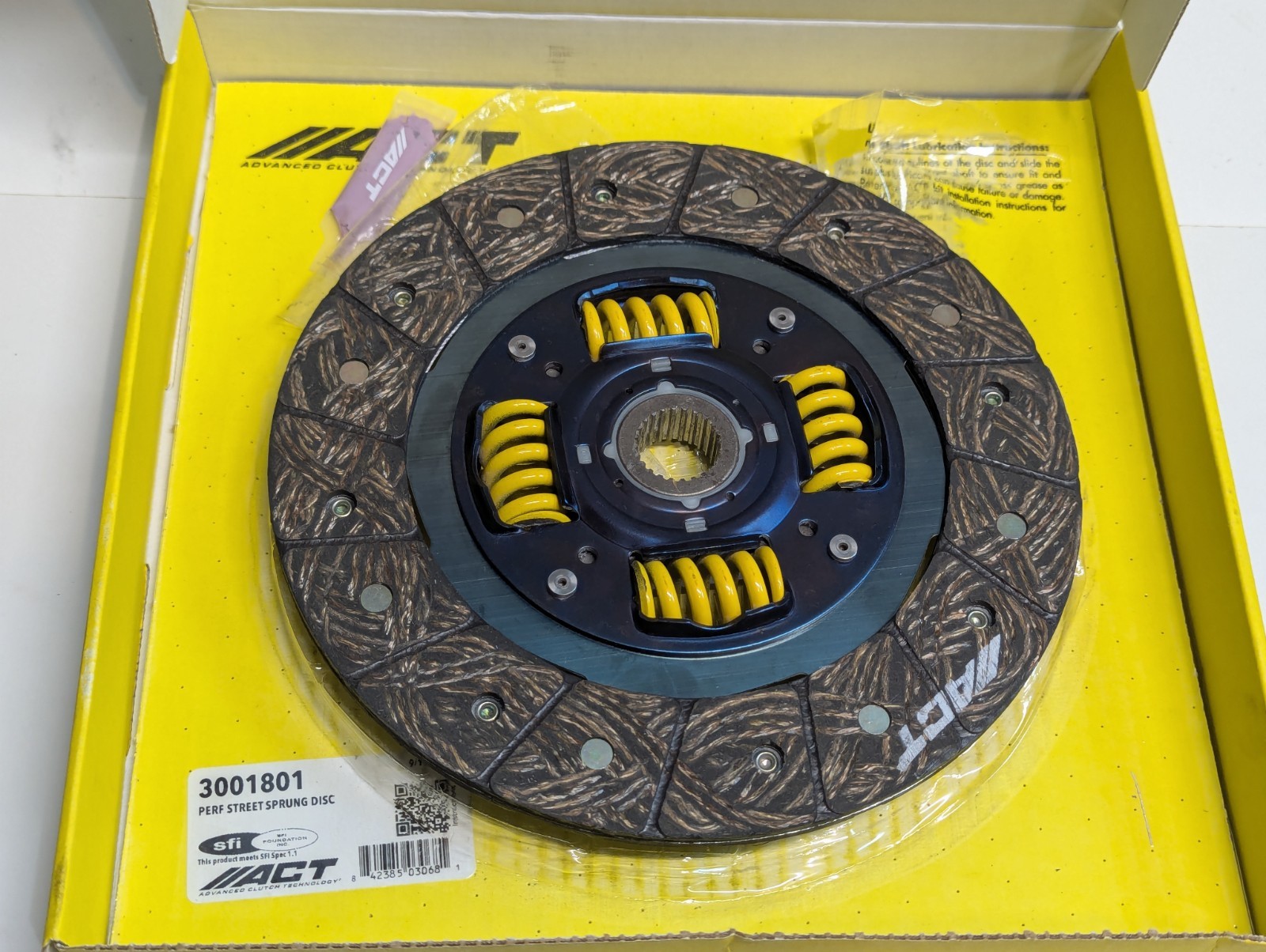 NEW, OPEN BOX: ACT Performance Street Sprung Clutch Disc 3001801