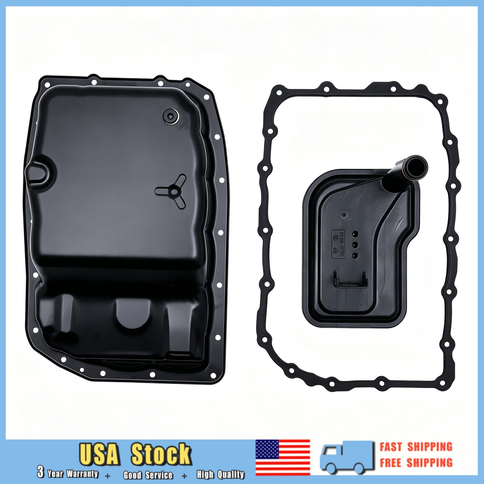 Transmission Oil Pan ＆ Filter W/Gasket For 07-2019 GMC Sierra 1500 Yukon XL 1500