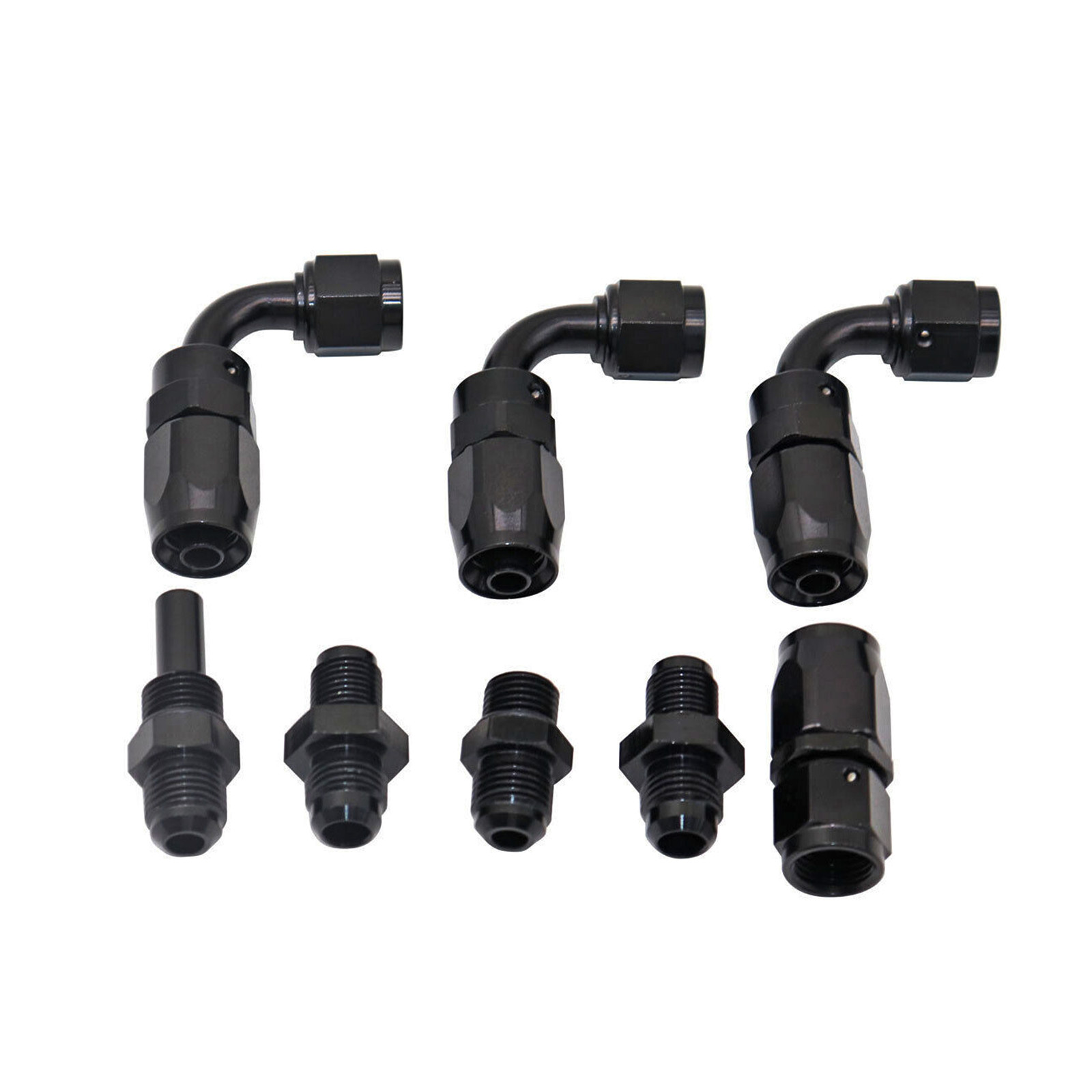 Automatic Transmission Cooler Line Kit Fit GM 4L80E 6AN Nylon Steel Braided Line