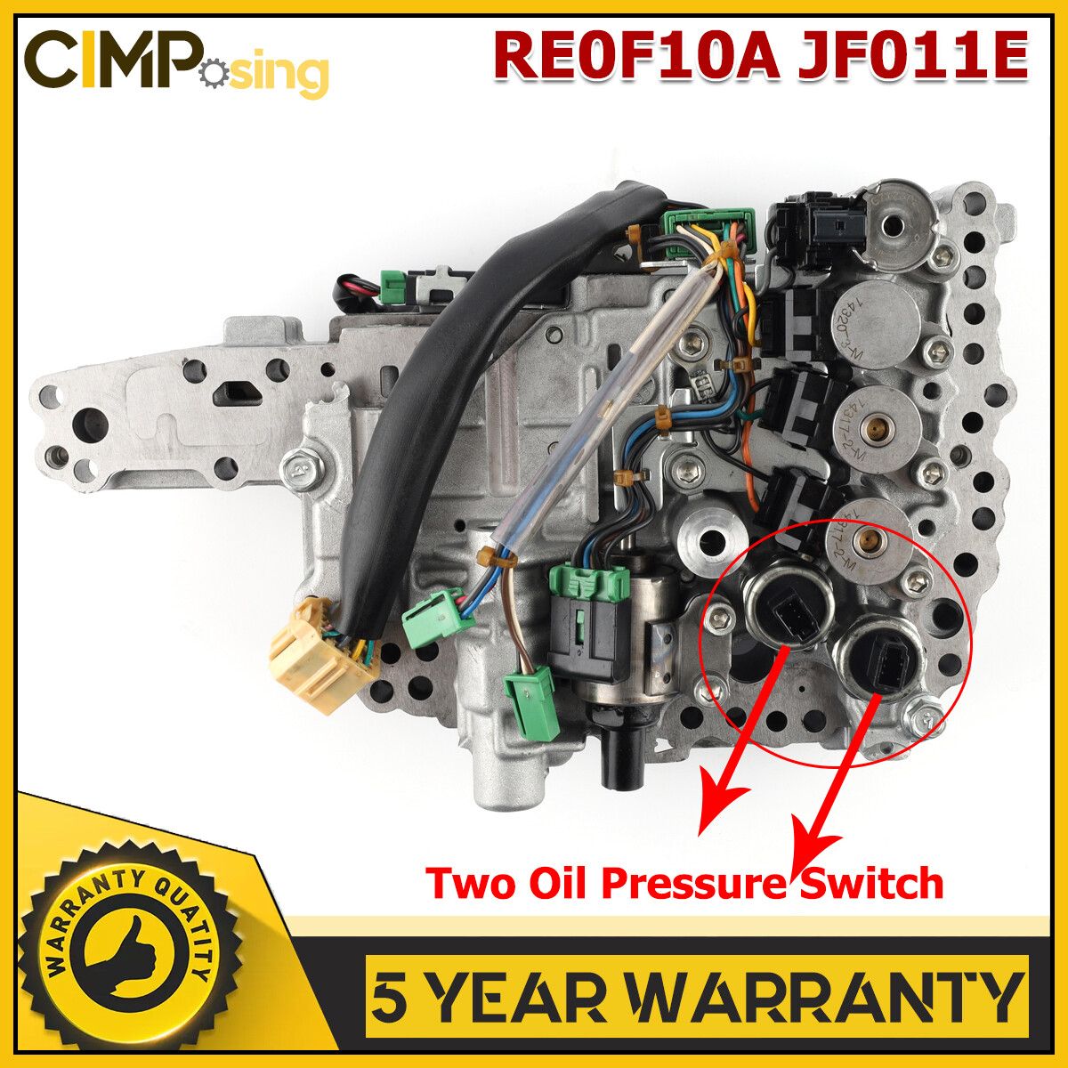 JF011E RE0F10A CVT Valve Body Transmission 2800A098 JF011E CVT Pressure 2 Sensor