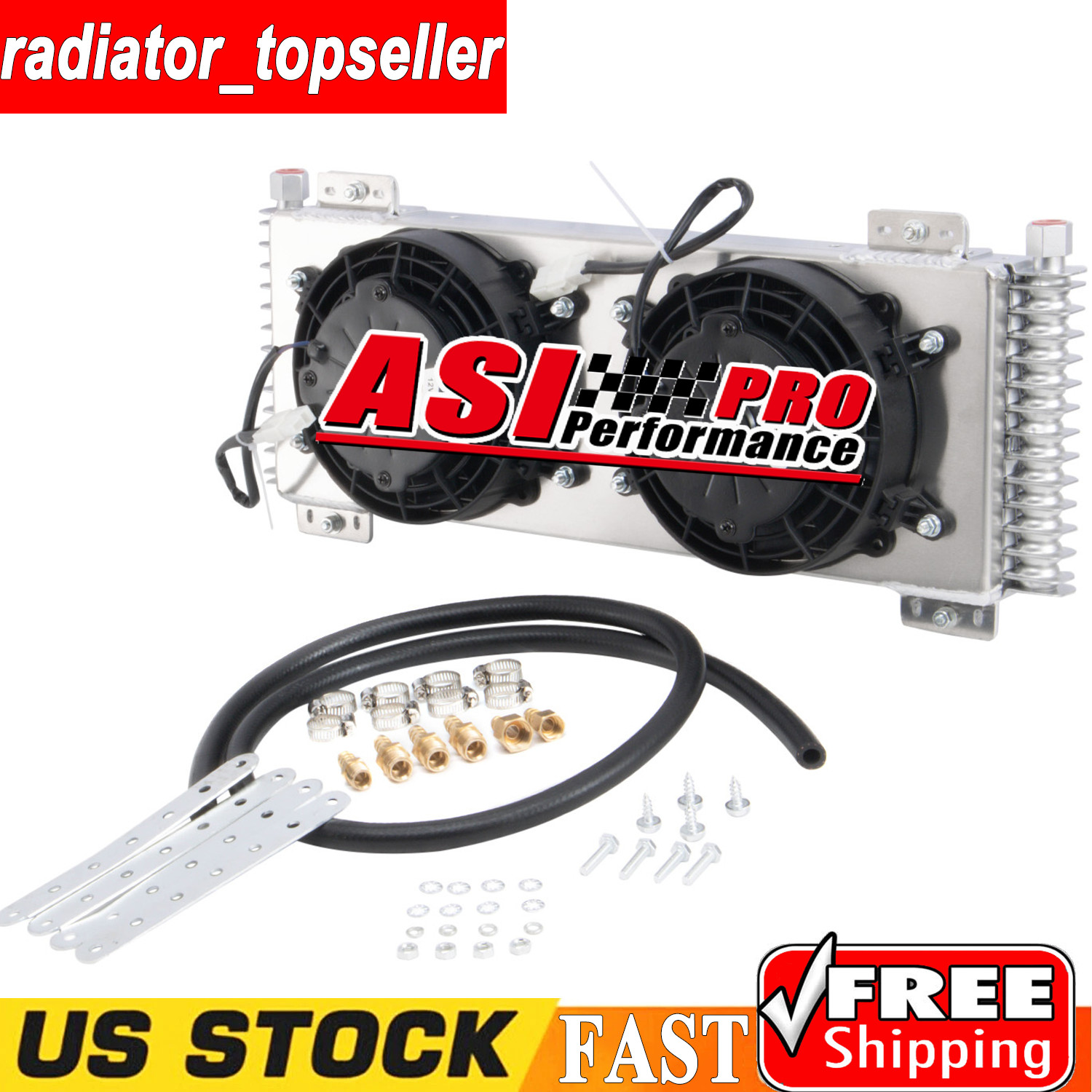 Transmission Oil Cooler&Shroud Fan Tru-Cool 40,000 40k GVW Low-Pressure Dr NEW