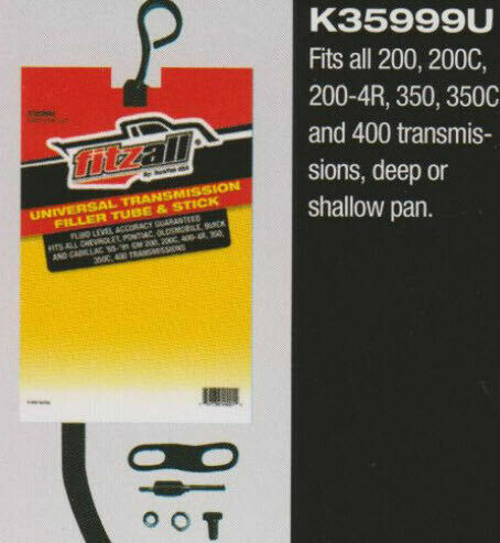 Universal Oil Dipstick Filler Tube TH350 TH400 Transmission Locking Type