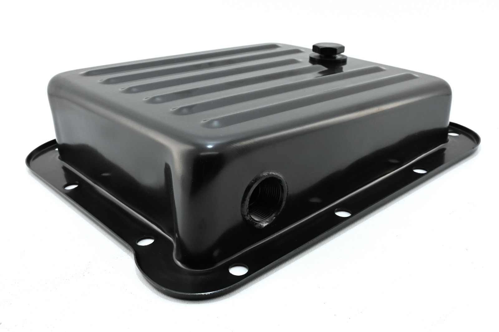 Steel Transmission Pan Fits Ford C4 – Pan Fill Style – Black