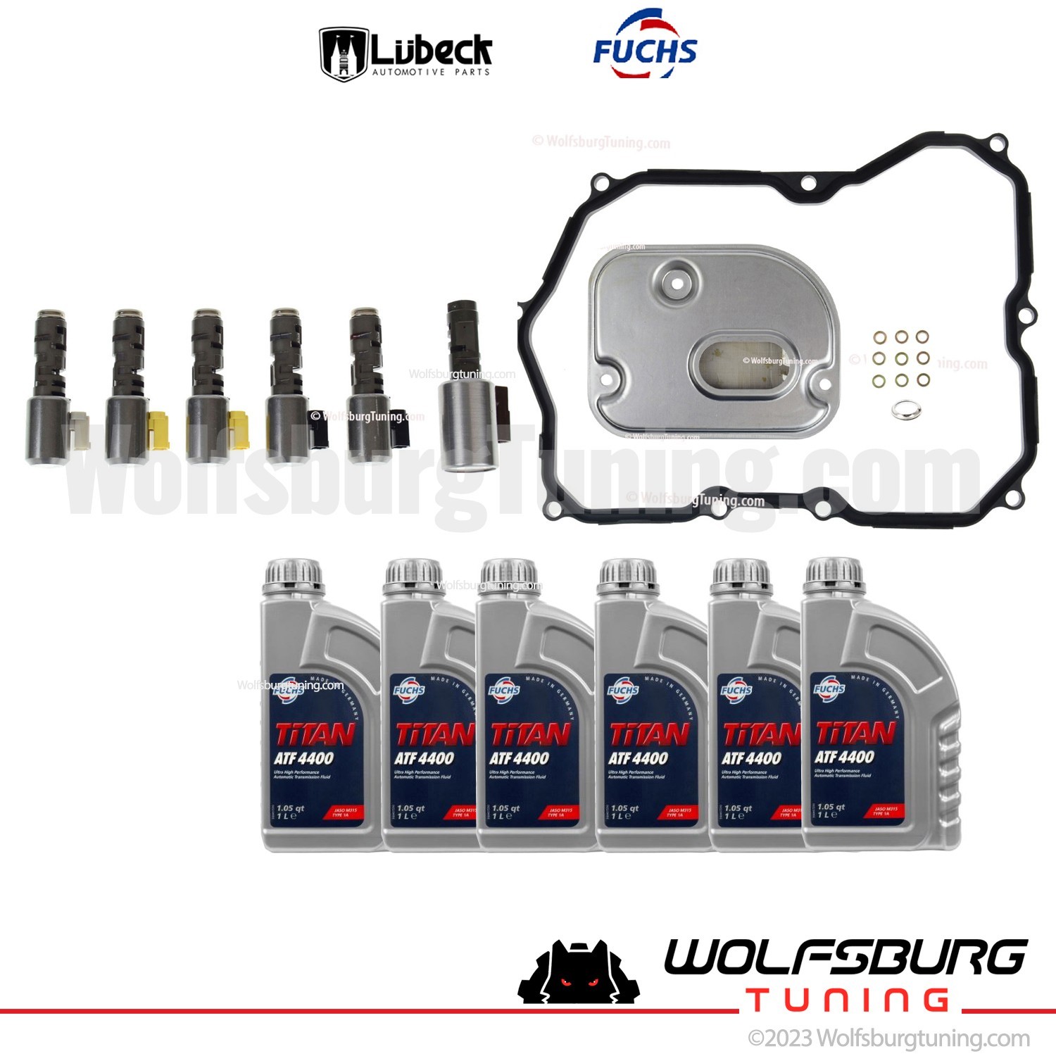 Transmission solenoid kit VW Tiguan CC Passat 3.6 09M O9m automatic filter fluid