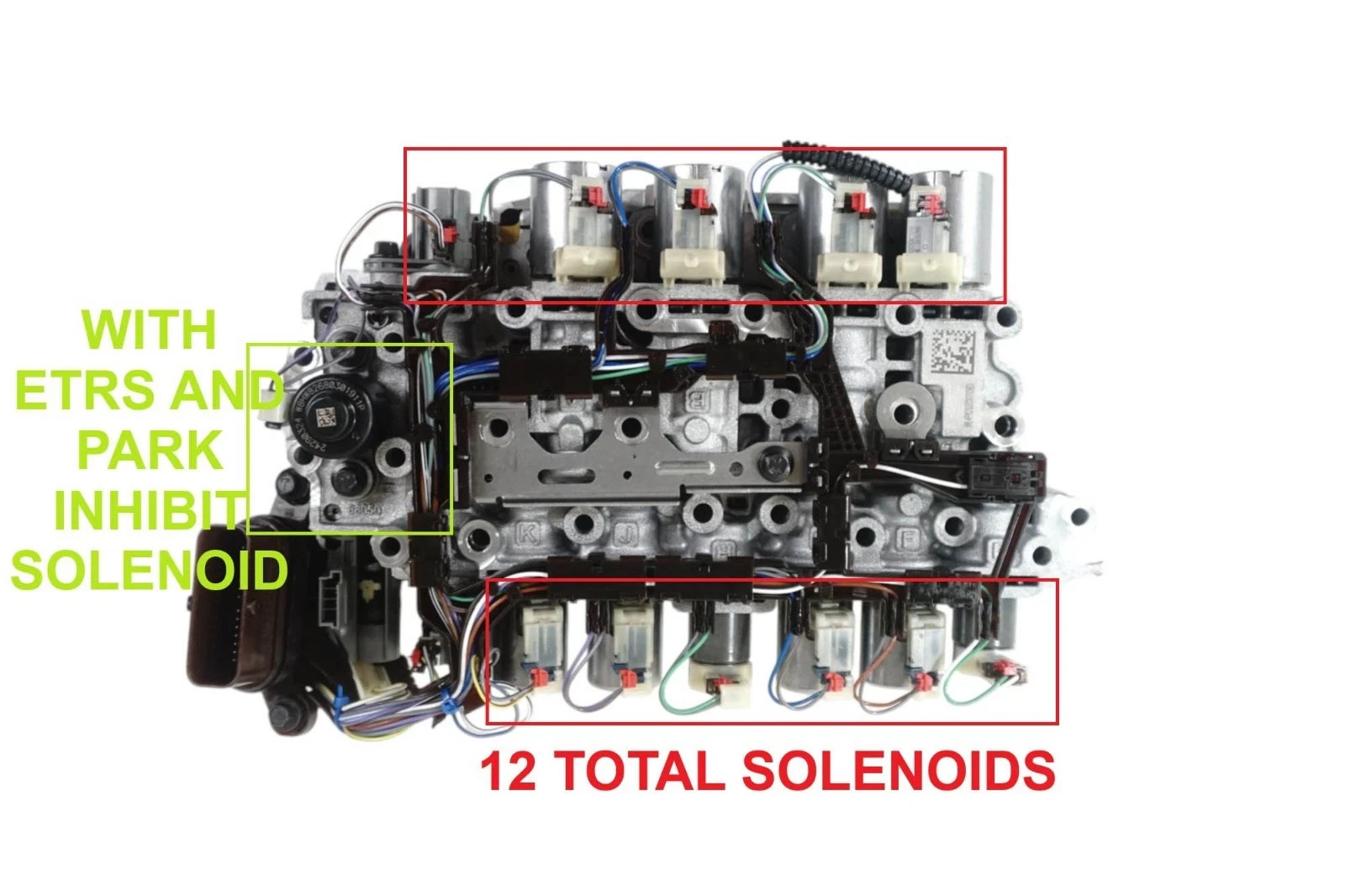 9T45/9T50/9T60/9T65 Valve Body 12 Solenoids Type With ETRS SENSOR **GOOD USED**