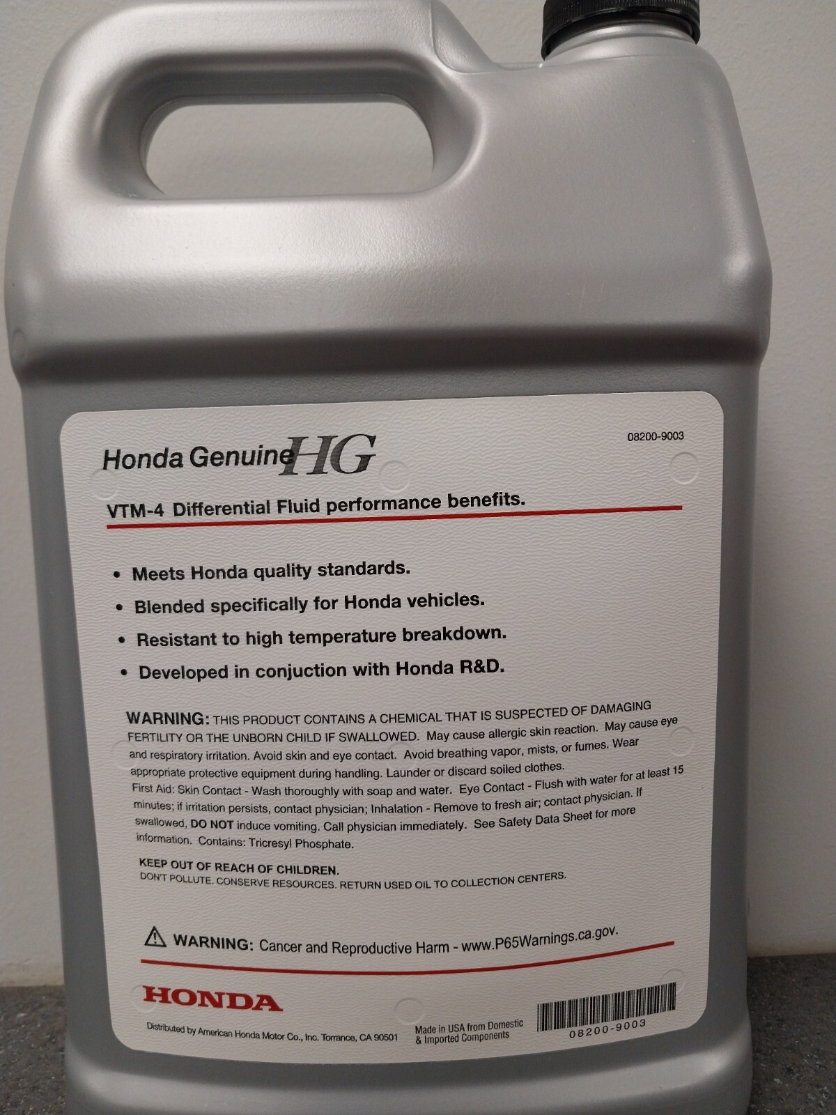 Genuine Honda / Acura Genuine VTM-4 Differential Fluid Oem 08200-9003
