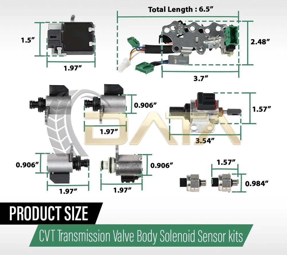 JF011E RE0F10A F1CJA for Nissan CVT Transmission Valve Body Solenoid Sensor Kit