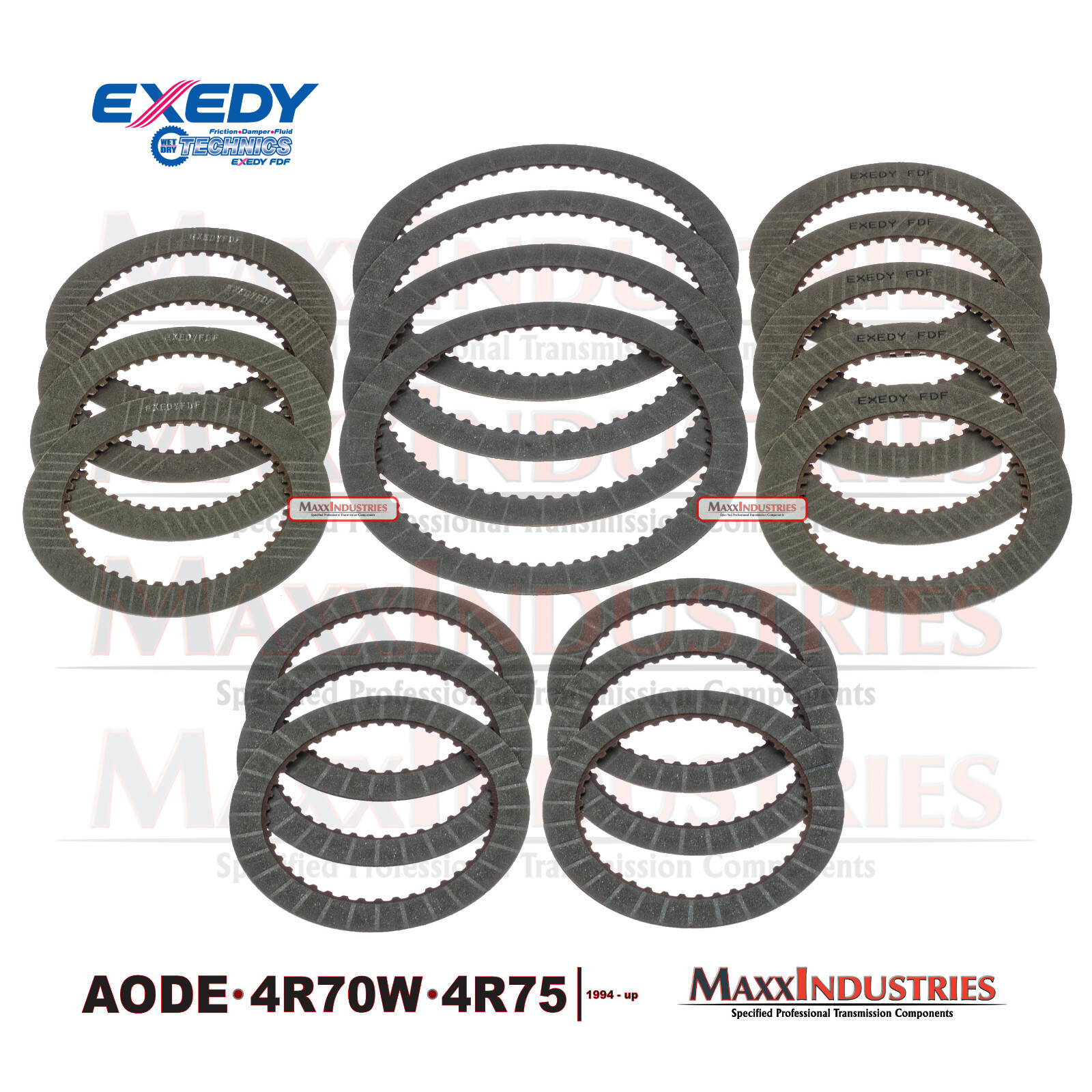 1996-UP AODE 4R70W 4R75 Ford Transmission Rebuild Kit – Friction Clutch Set OEM