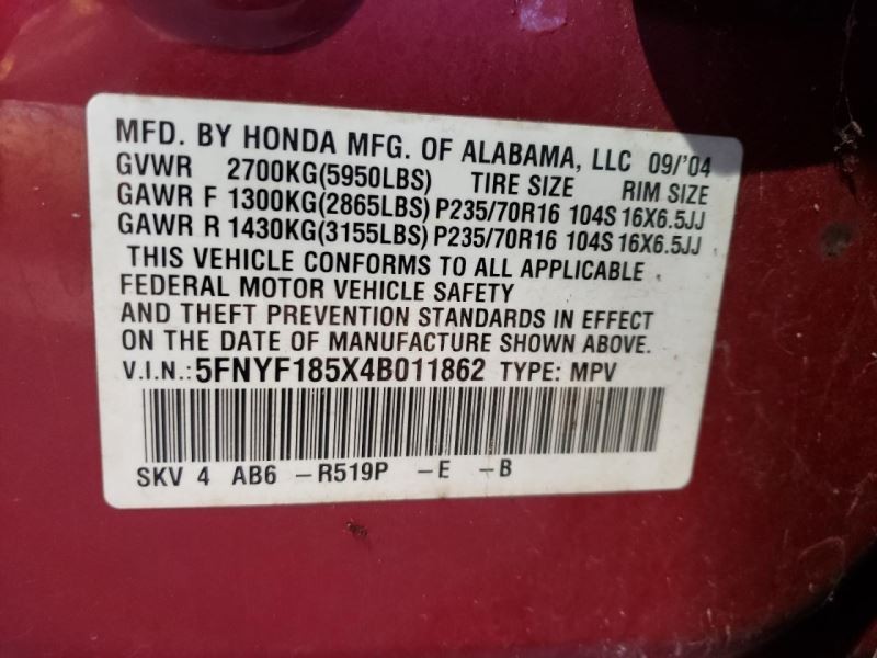Transfer Case Fits 03-04 PILOT 2967179