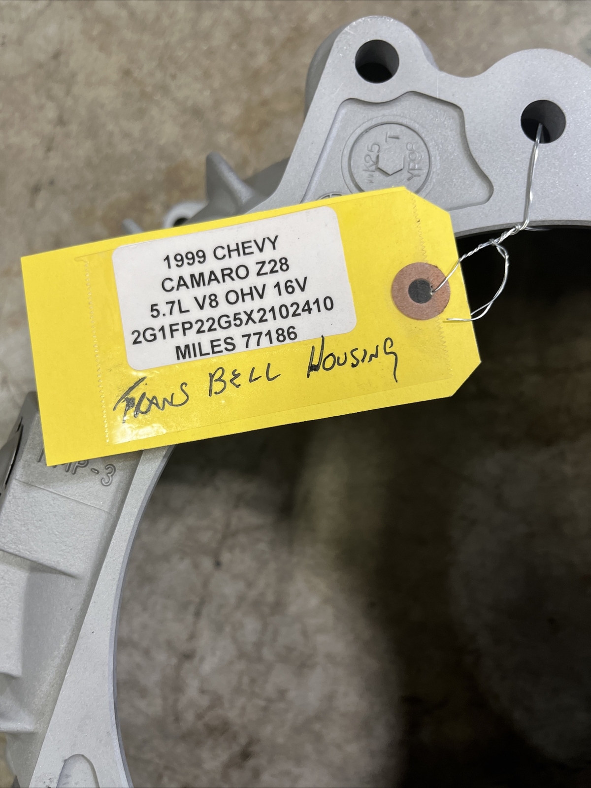1999 Chevy Camaro Transmission Bell Housing 5.7L Dmr