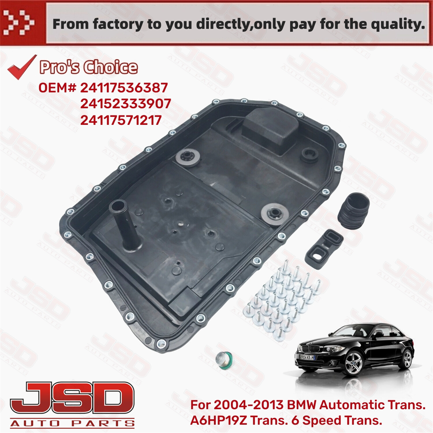 24117571217 Automatic Trans Oil Pan Fits BMW 323i 330i 335i Z4 X5 525i GA6HP19Z