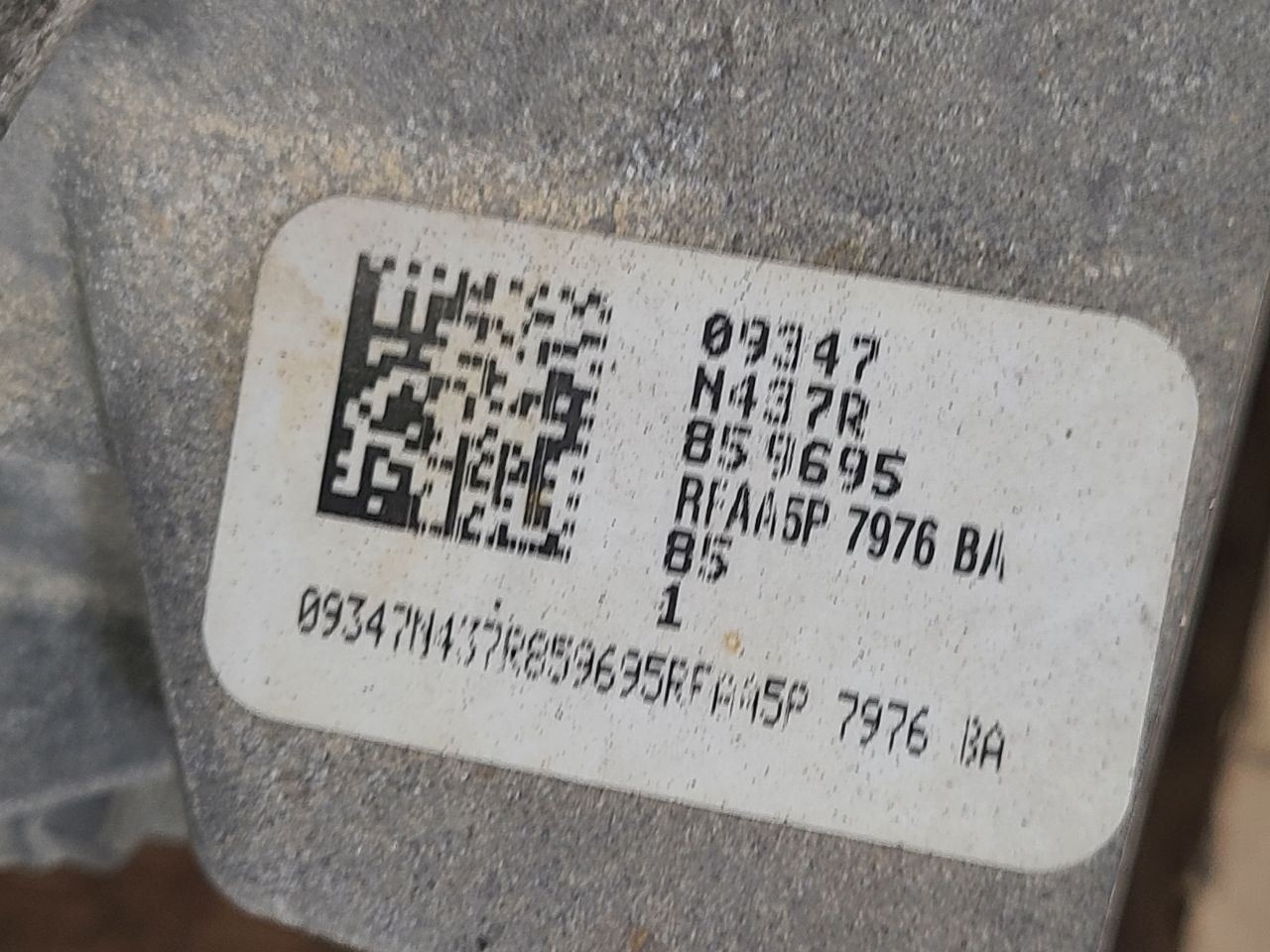 2009 – 2012 FORD FLEX Automatic Transmission 6 Speed VIN C 8th Digit FWD
