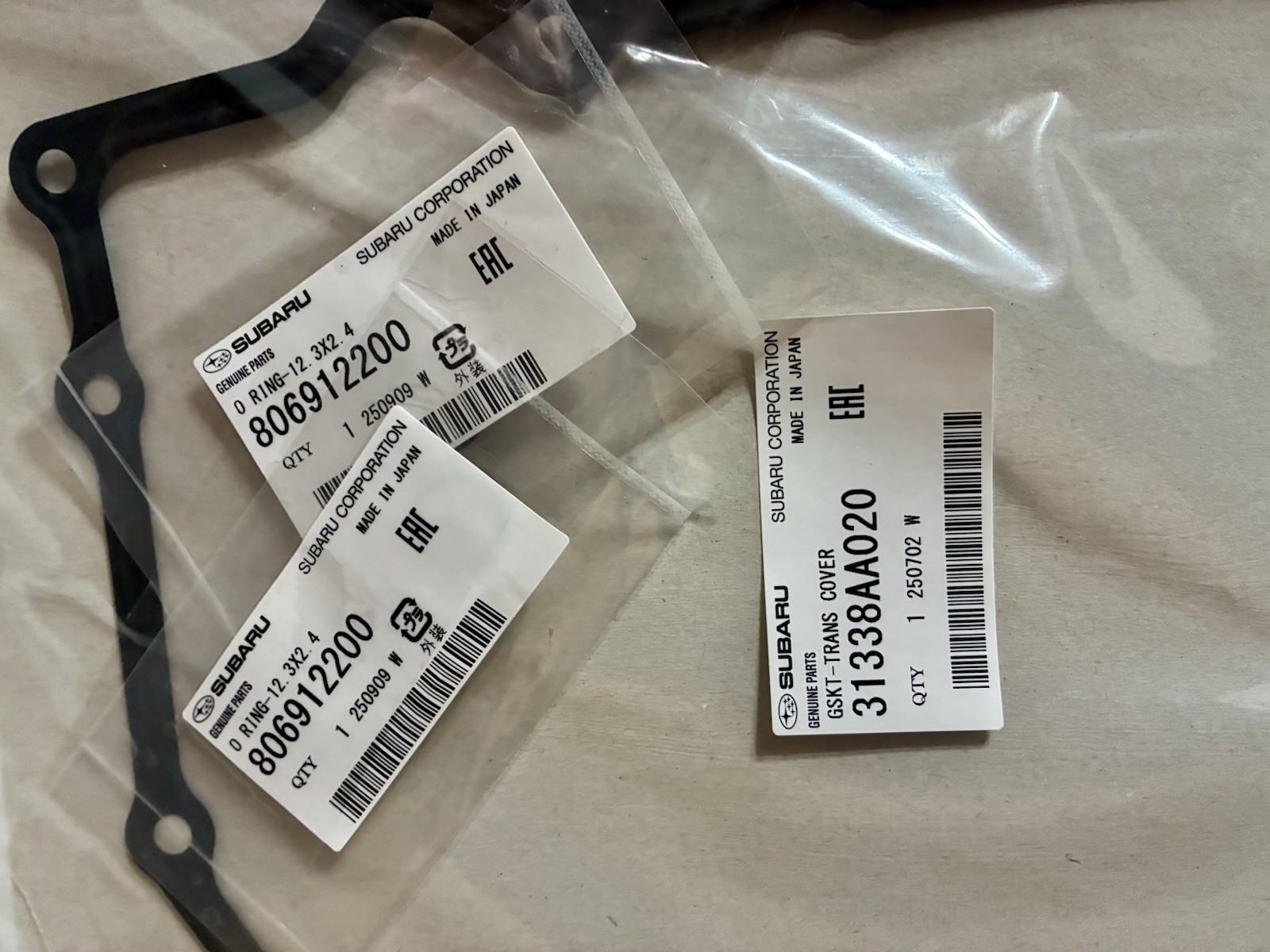 Subaru Valve Body, Gasket And O-Rings!! Part# 31825AA055