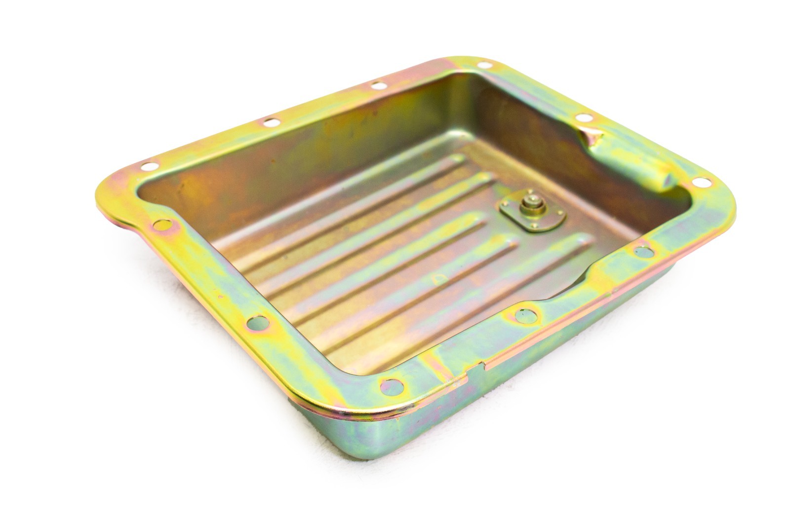 Steel Stock Capacity Transmission Pan Fits Ford C4 Case Fill, Finned – Zinc