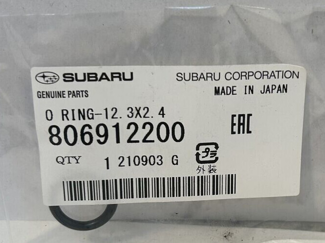 Subaru CVT Transmision Valve Body Seal O Ring 806912200 Genuine OEM