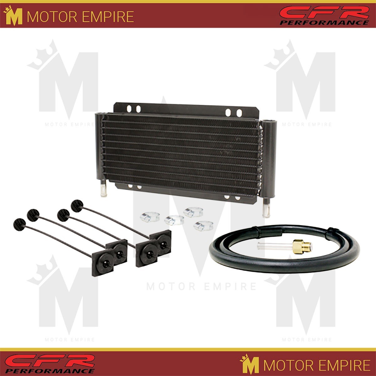 Universal Transmission Oil Cooler 11″ X 4.25″ Fits Chevy Ford Black Finish