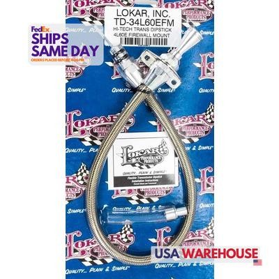 Lokar TD-34L60EFM, One 4L60E Firewall Mount Trans Dipstick Performance Parts