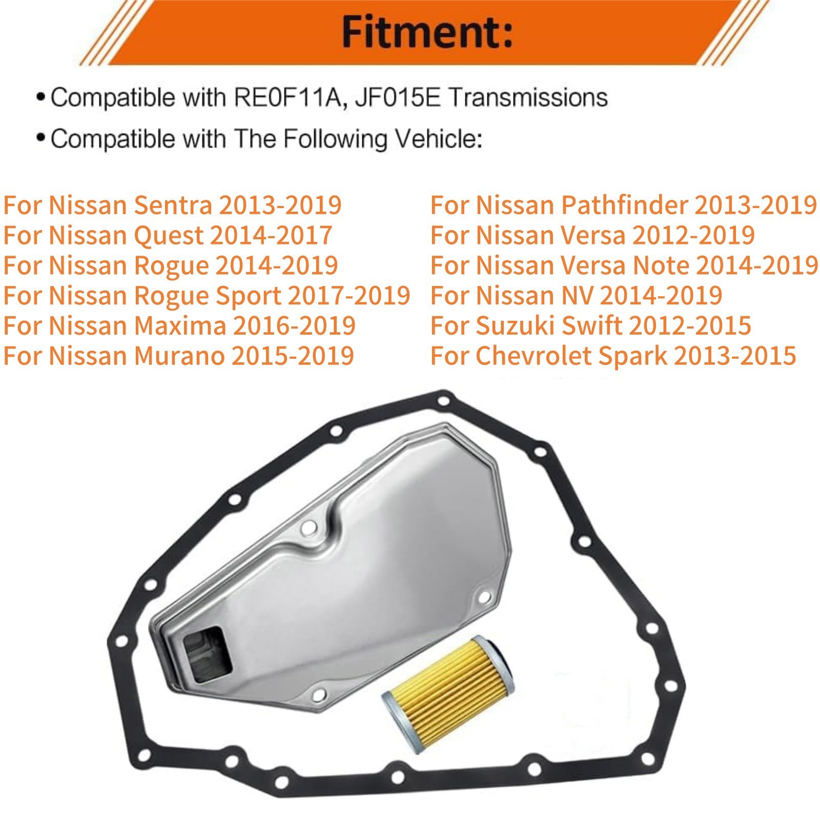 33010-JF015 Compatible Transmission Oil Pan Gasket Kit For Nissan Sentra Rogue
