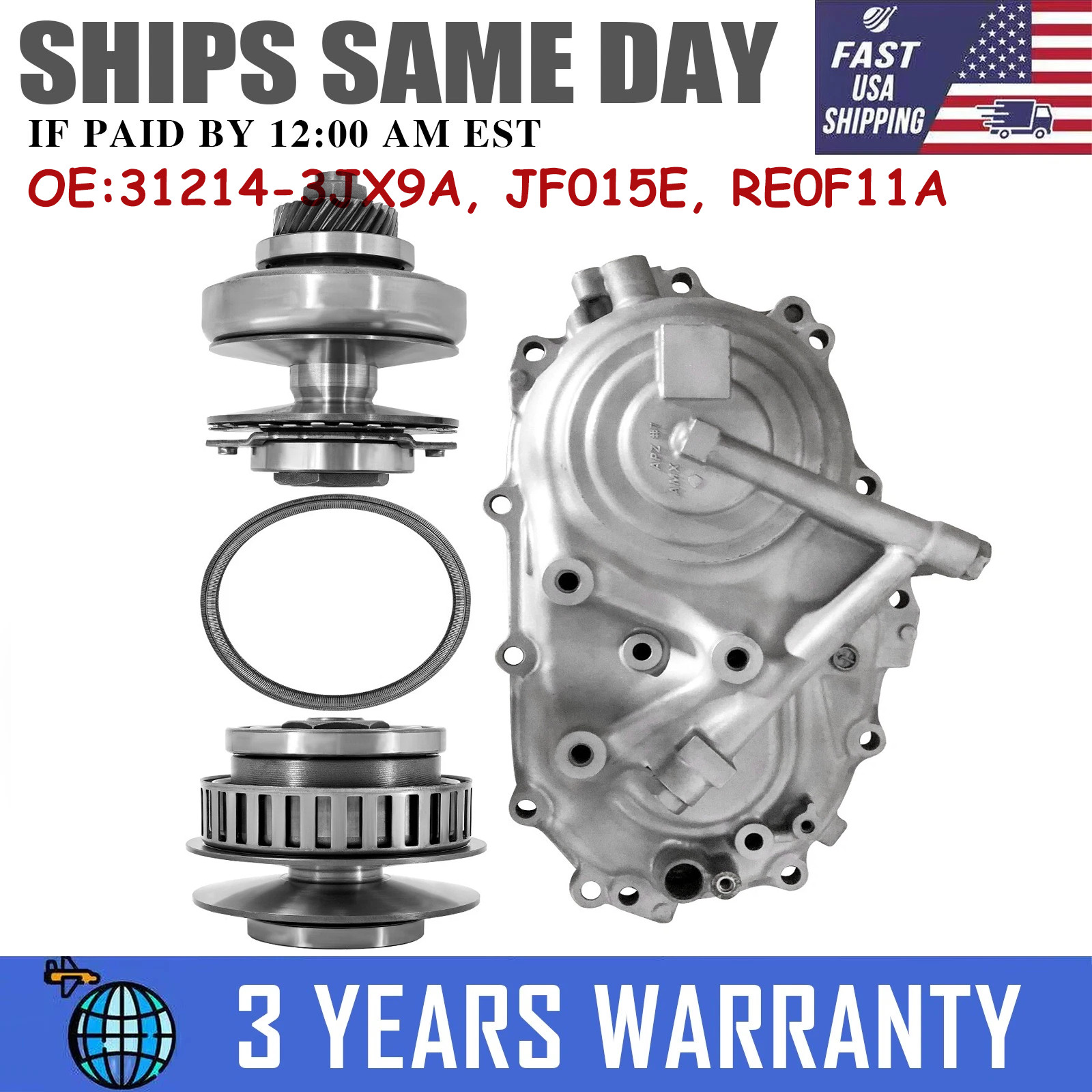 Transmission Pulleys and Belt Set For Nissan Sentra REOF11A JF015E 31214-3JX9A/B