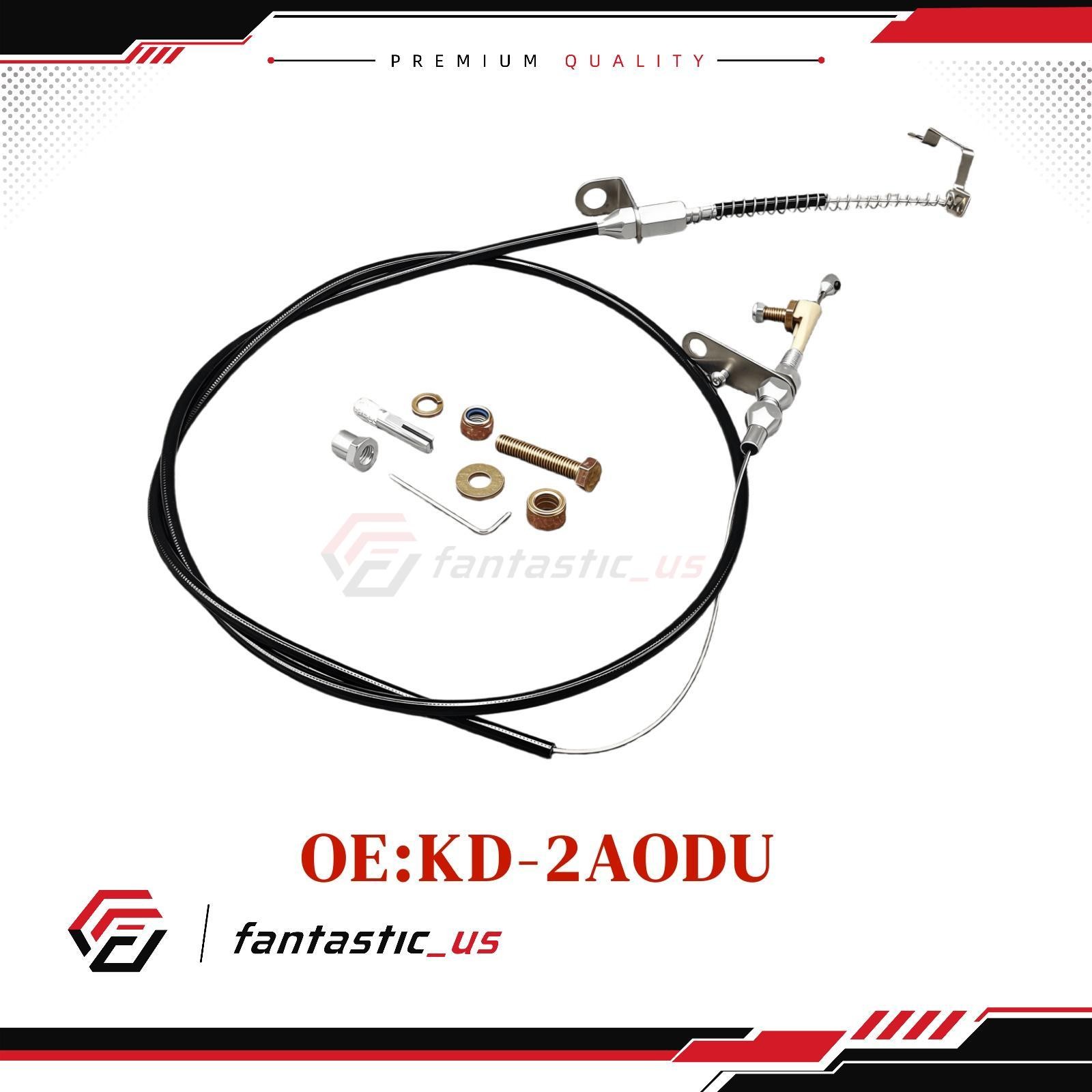 New Black Kickdown Cable Kit For Ford/AOD Lokar KD-2AODU