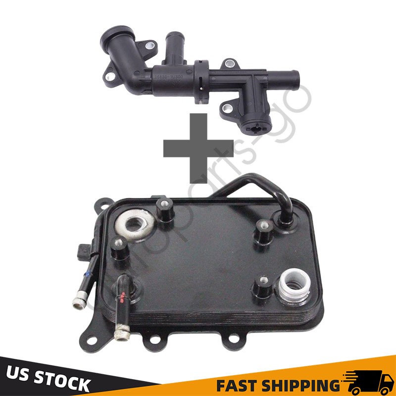 25620-1U500 Transmission Oil Cooler W/ Valve for 2015-2017 Hyundai Sonata 2.4L
