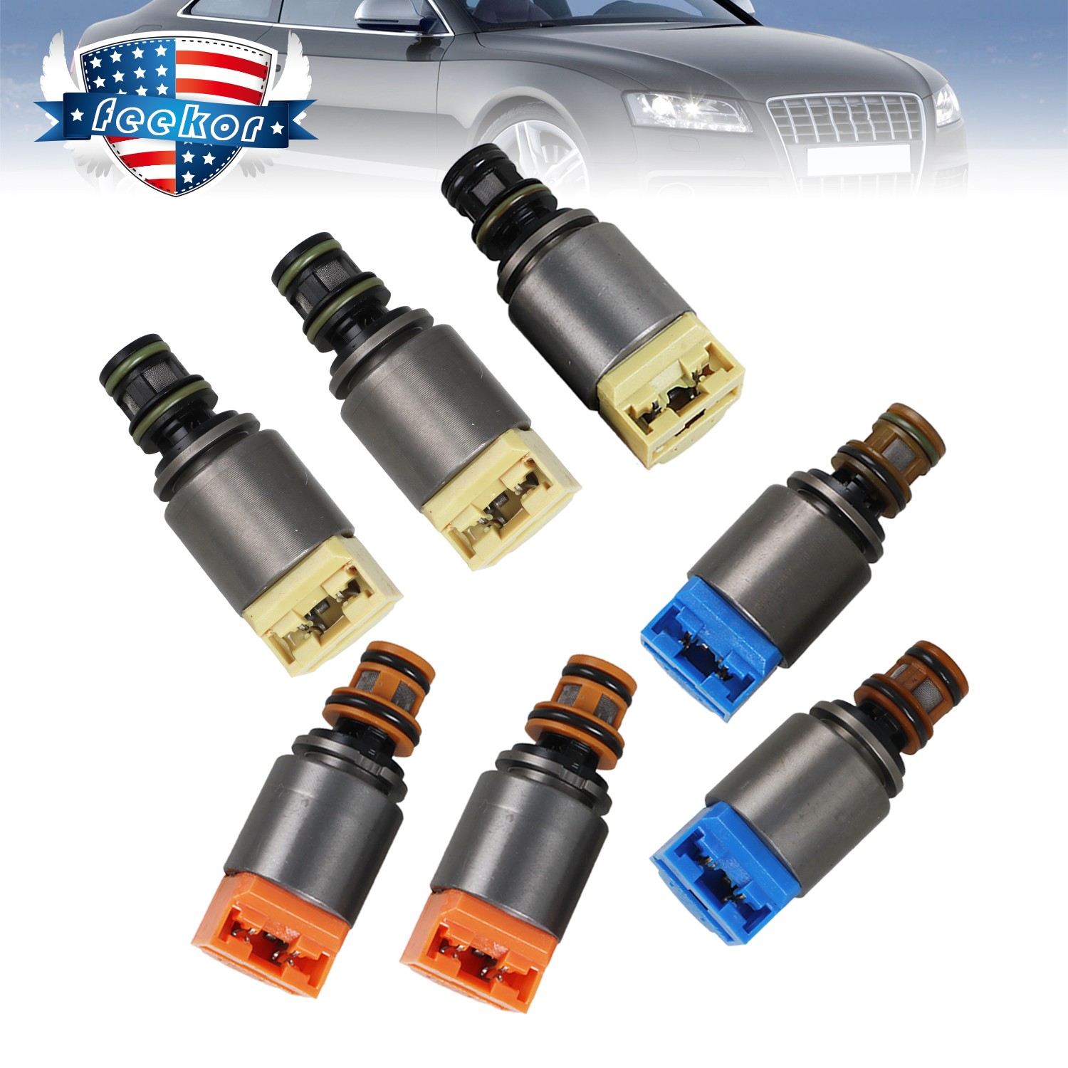 6HP28 Transmission Valve Body Solenoid Kit 1068298047 For BMW 528i 740i