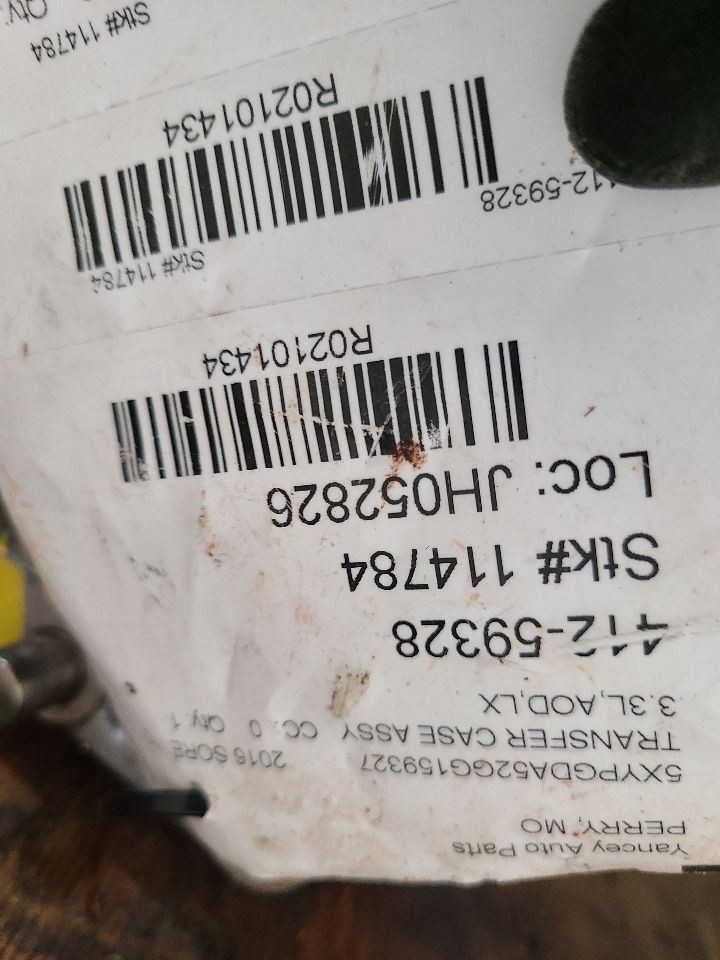 2016 – 2018 Kia Sorento Transfer Case 3.3L