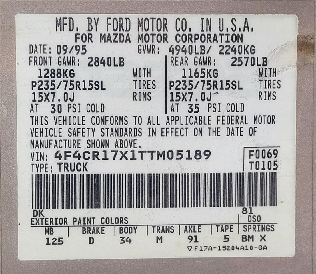 Transfer Case Warner 1354 Electronic Shift F57A-AA Fits 95-98 RANGER 1121336