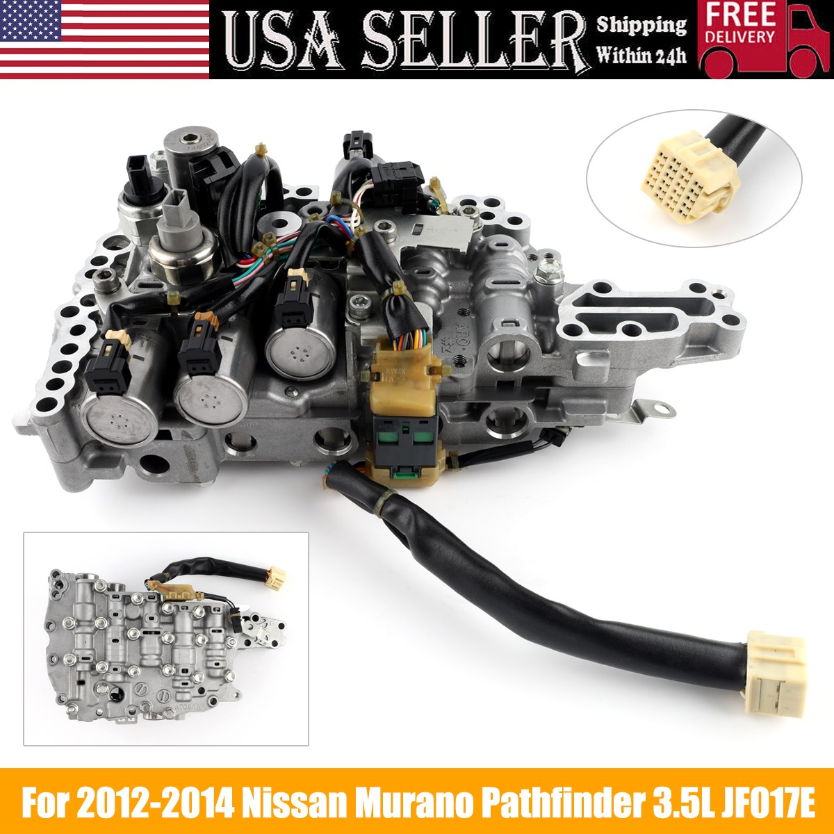 For 2012-2014 Nissan Pathfinder 3.5L Valve Body W Shift Solenoids JF017E CVT OEM