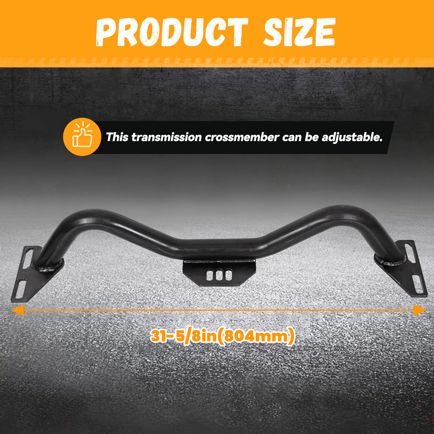 For 63-87 Chevy / GMC C10 C20 2WD Trucks Adjustable Transmission Crossmember