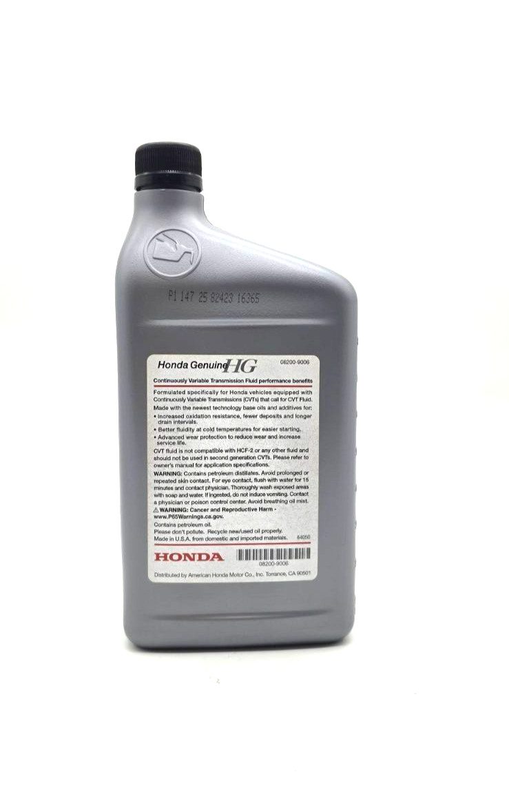 Genuine OEM Honda CVT Transmission Fluid 08200-9006 – 3 Quarts