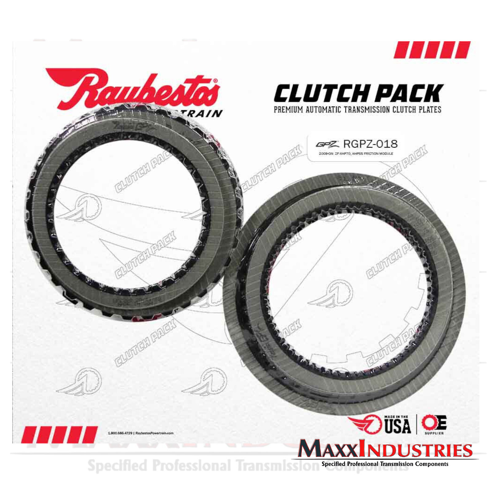 Raybestos RGPZ-018 ZF 8HP70, 8HP55 GPZ Friction Clutch Pack 2009-ON
