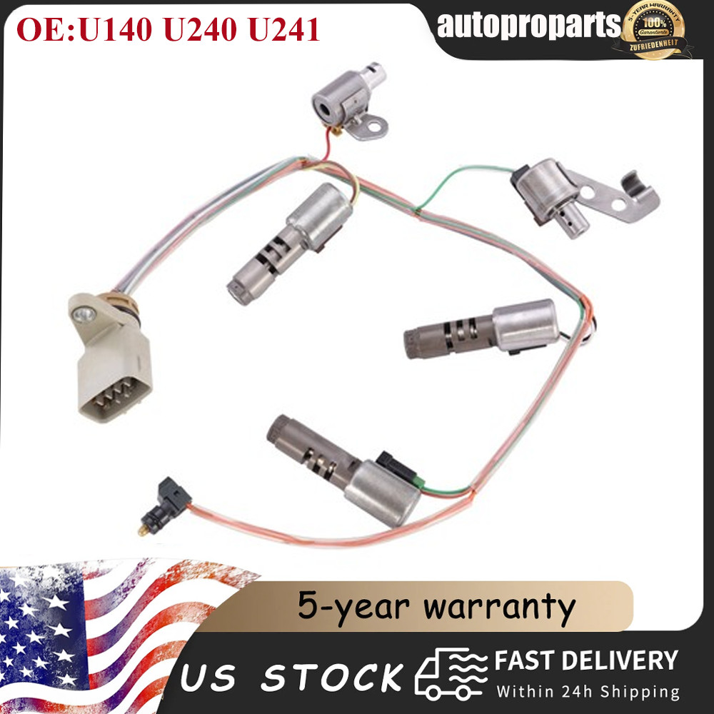 5Pcs U140E/F U240E/F U241E Transmission Shift Solenoid Fits Toyota RAV4 Lexus
