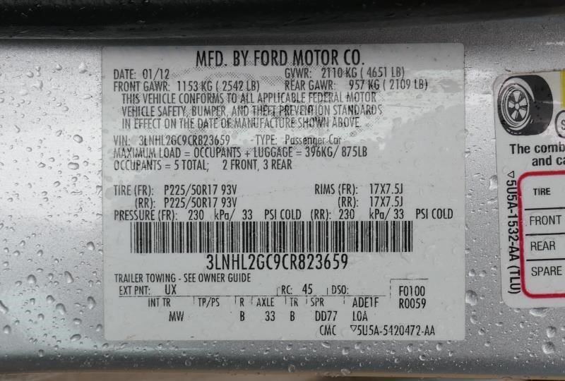 Automatic Transmission 96K Miles Fits 10-12 FUSION 3.5L FWD 1731371