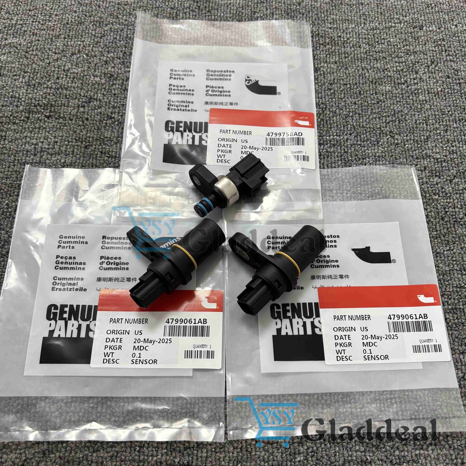 New Updated Pressure Transducer Sensor Set For 45RFE 545RFE 68RFE