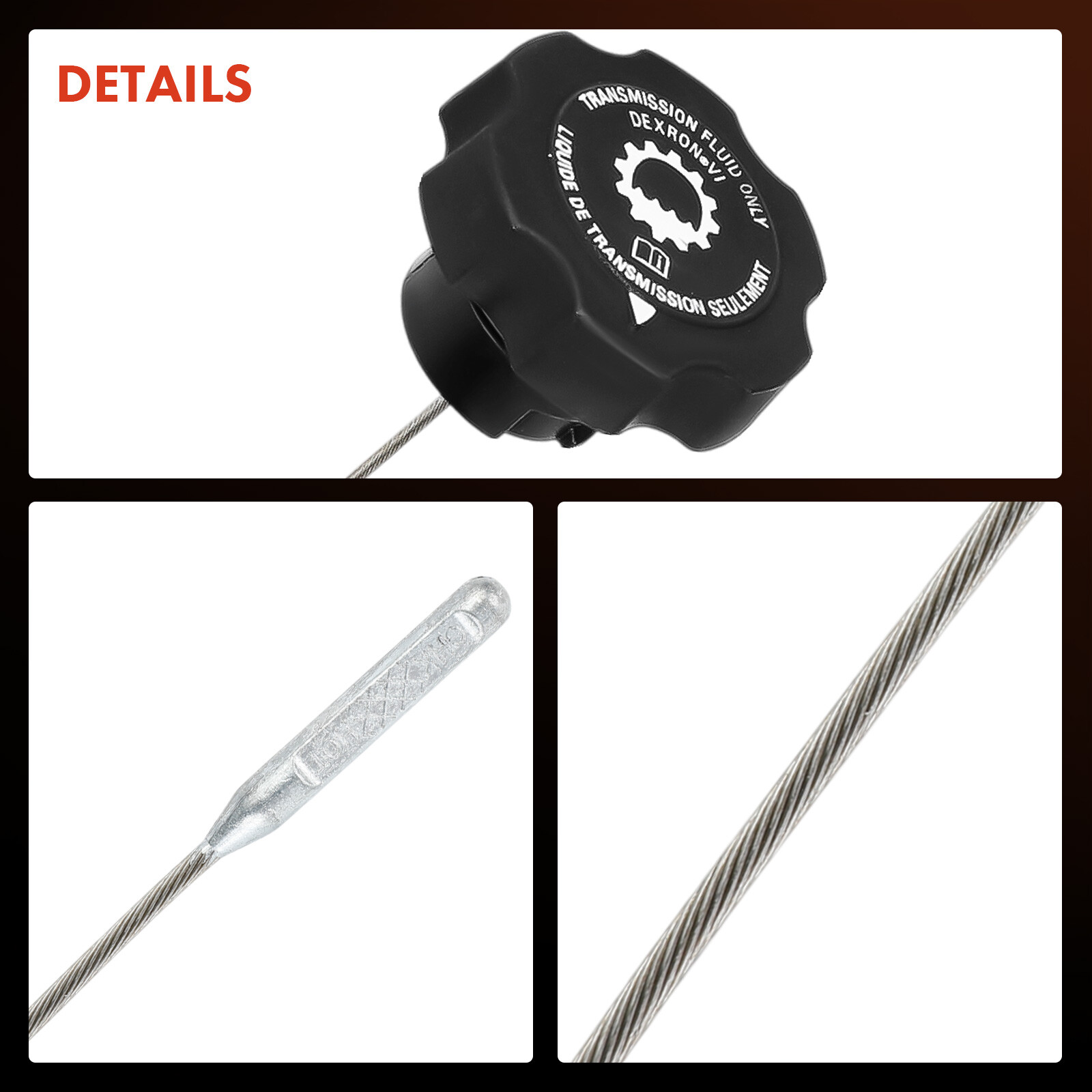 Automatic Transmission Oil Dipstick w/ Cap for Chevy GMC Cadillac Buick Pontiac