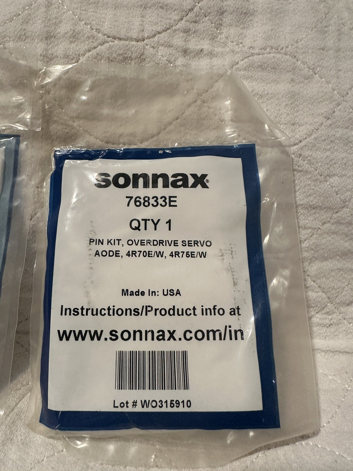 Sonnax 76833E Transmission overdrive Servo Pin includes O-rings washer