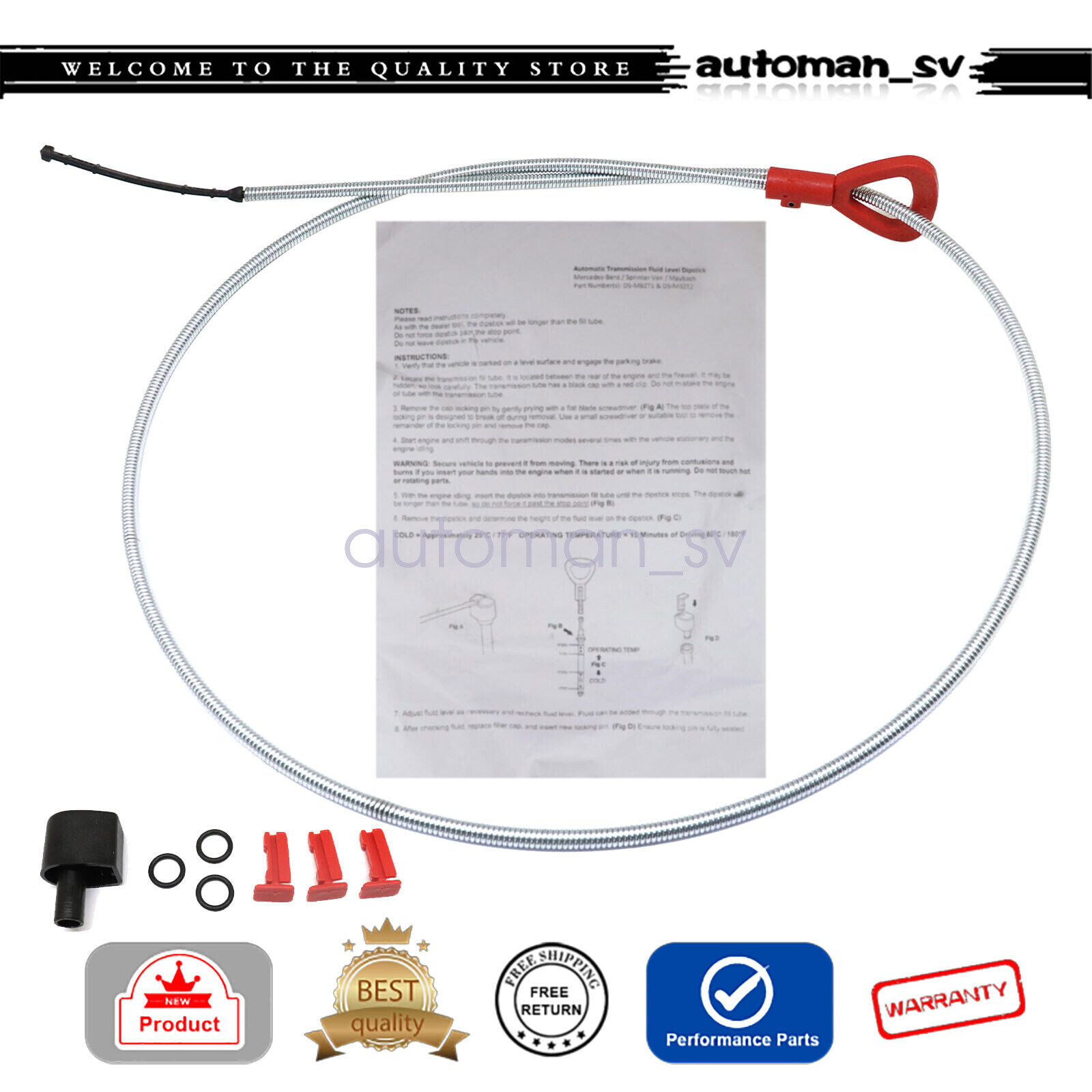 Transmission Dipstick for Mercedes Benz Automatic Fluid W/Instructions Kit