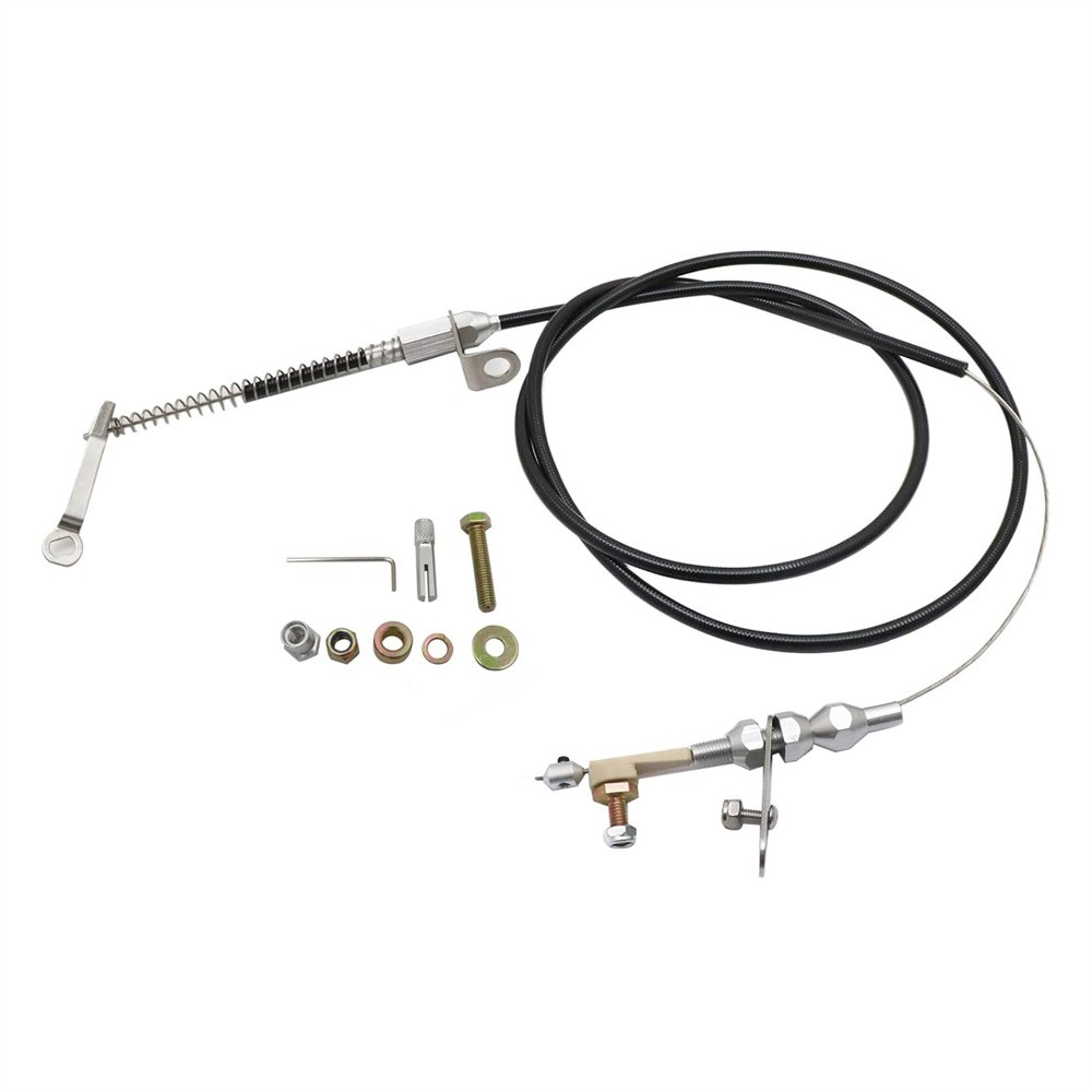 For Ford/AOD Lokar E-150 Econoline F-150 Black Kickdown Cable Kit New KD-2AODU