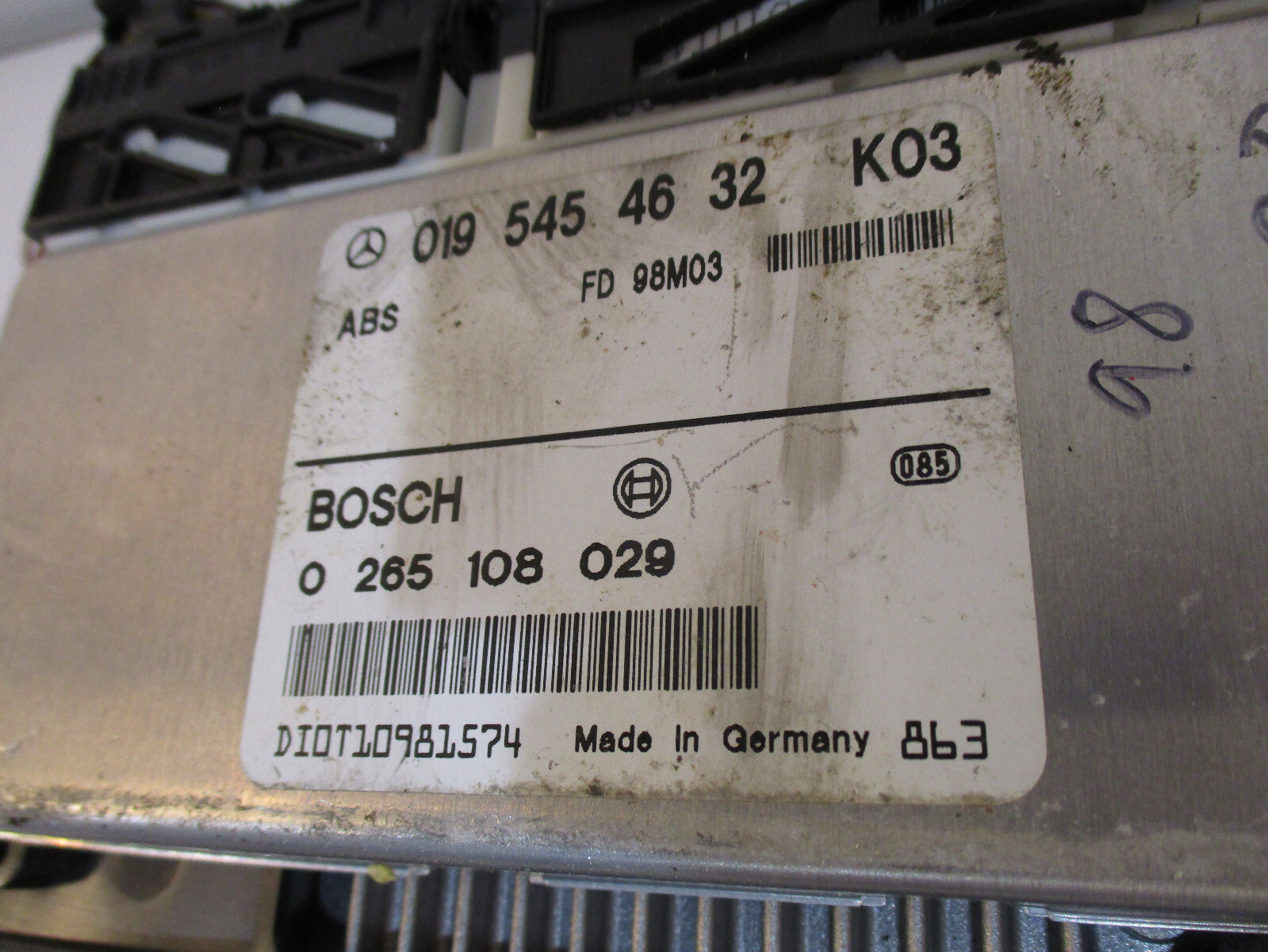 🚘 1998 C230 COMBO ECU CONTROL UNIT BOSCH ENGINE MODULE ECM TESTED POWER ABS