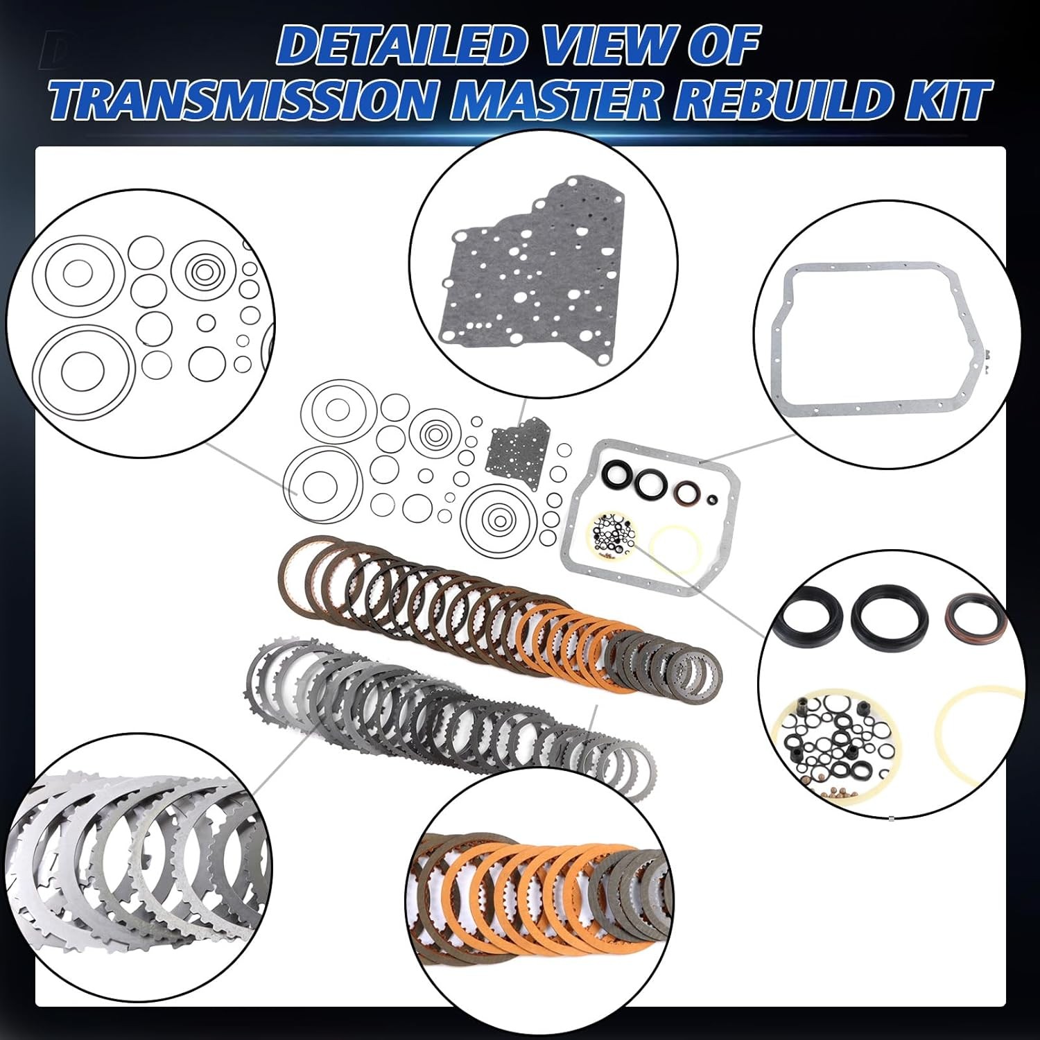 U240E U241E Auto Transmission Master Rebuild Kit Clutch Discs Gasket For Toyota