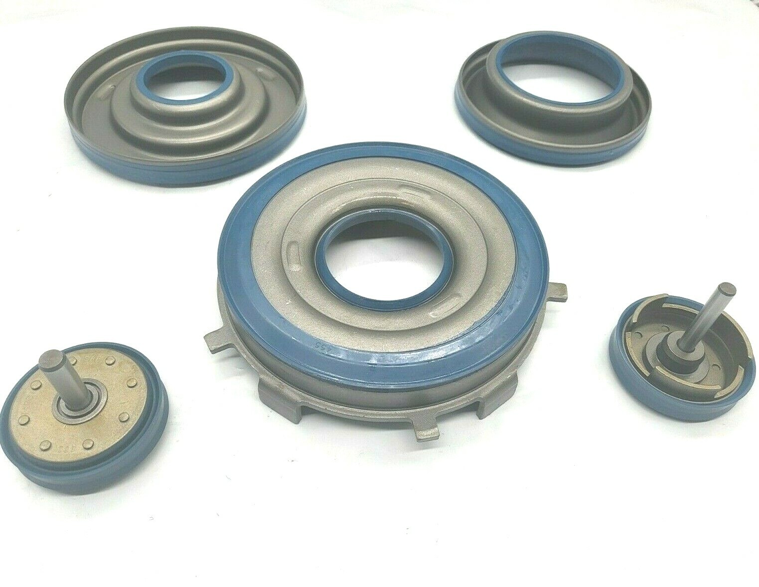 . 4l60e molded bonded pistons Hi Perf BLUE + molded accumulator pistons w/ Pins