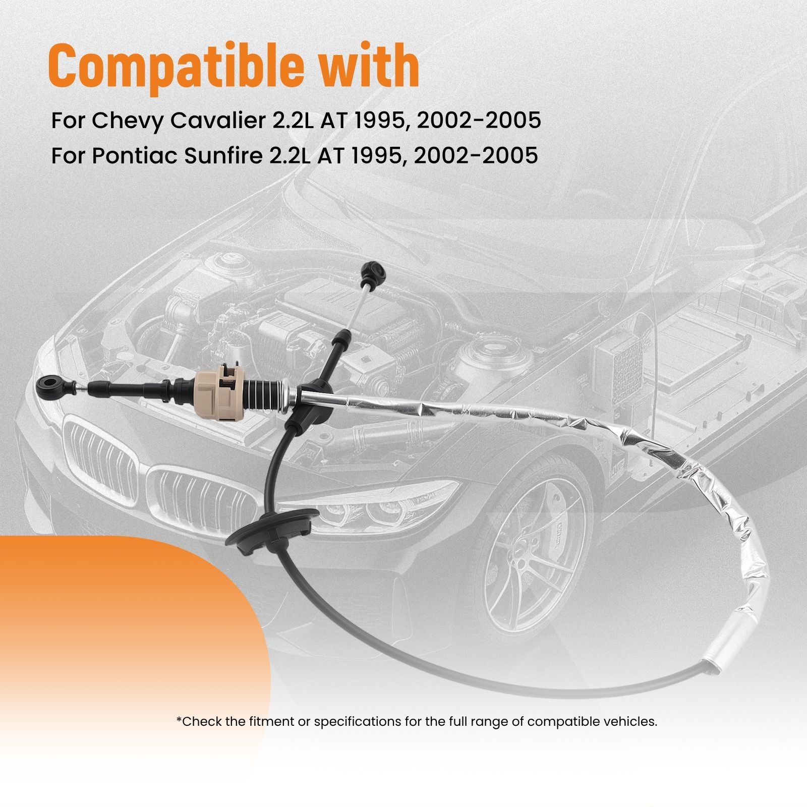 Shift Cable for Cavalier/Sunfire 2.2L 2.4L 1995-2005 22737100