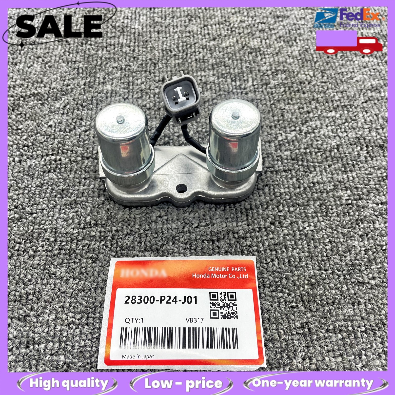 New 28300-P24-J01 Auto-Transmission Dual Shift Control LockUp Solenoid For Honda