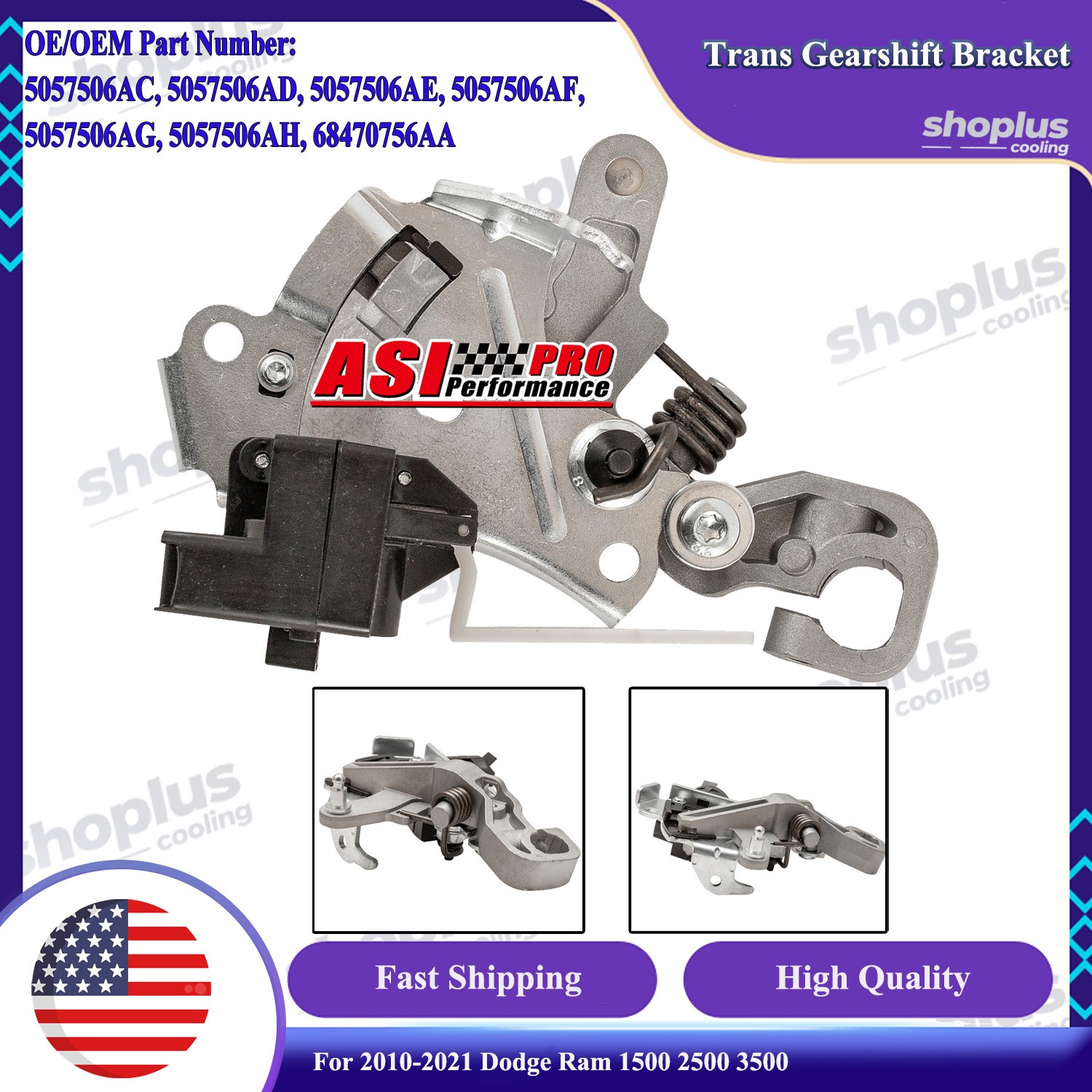 Trans Gearshift Bracket For 2010-2021 Ram 1500 2500 3500 # 68470756AA #5057506AH