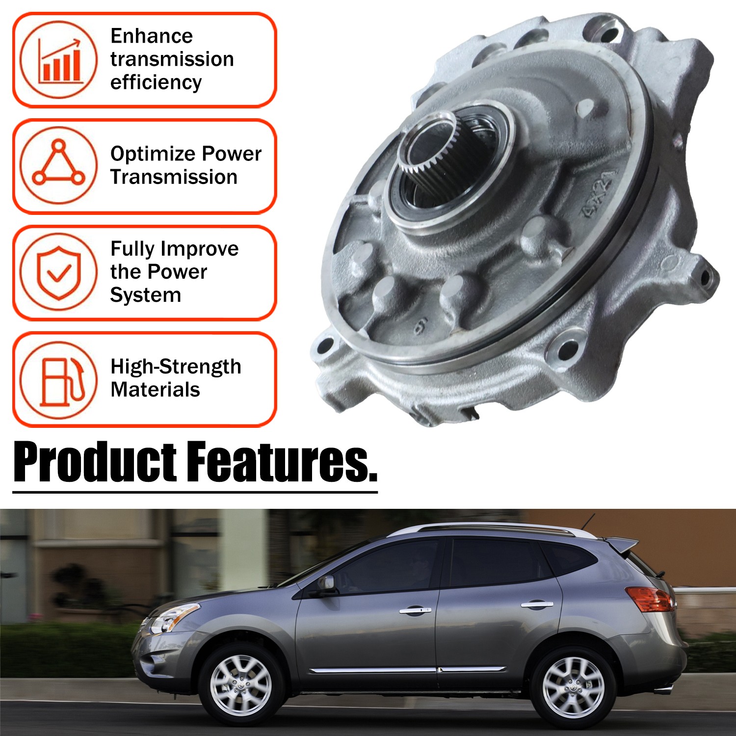 CVT Transmission Oil Pump for Nissan Murano 2003-Up RE0F09A RE0F09B JF010E