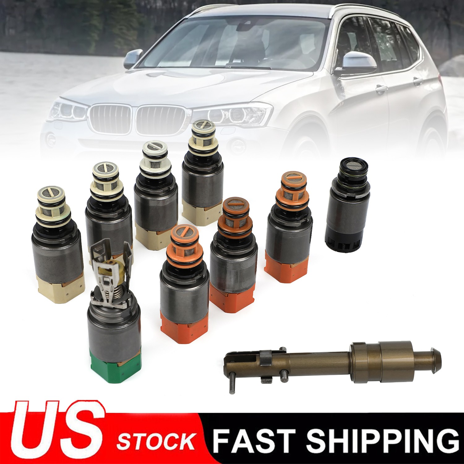 8HP45 8HP70 Transmission Solenoid Kit 8-Speed For BMW Audi Land Rover Jaguar
